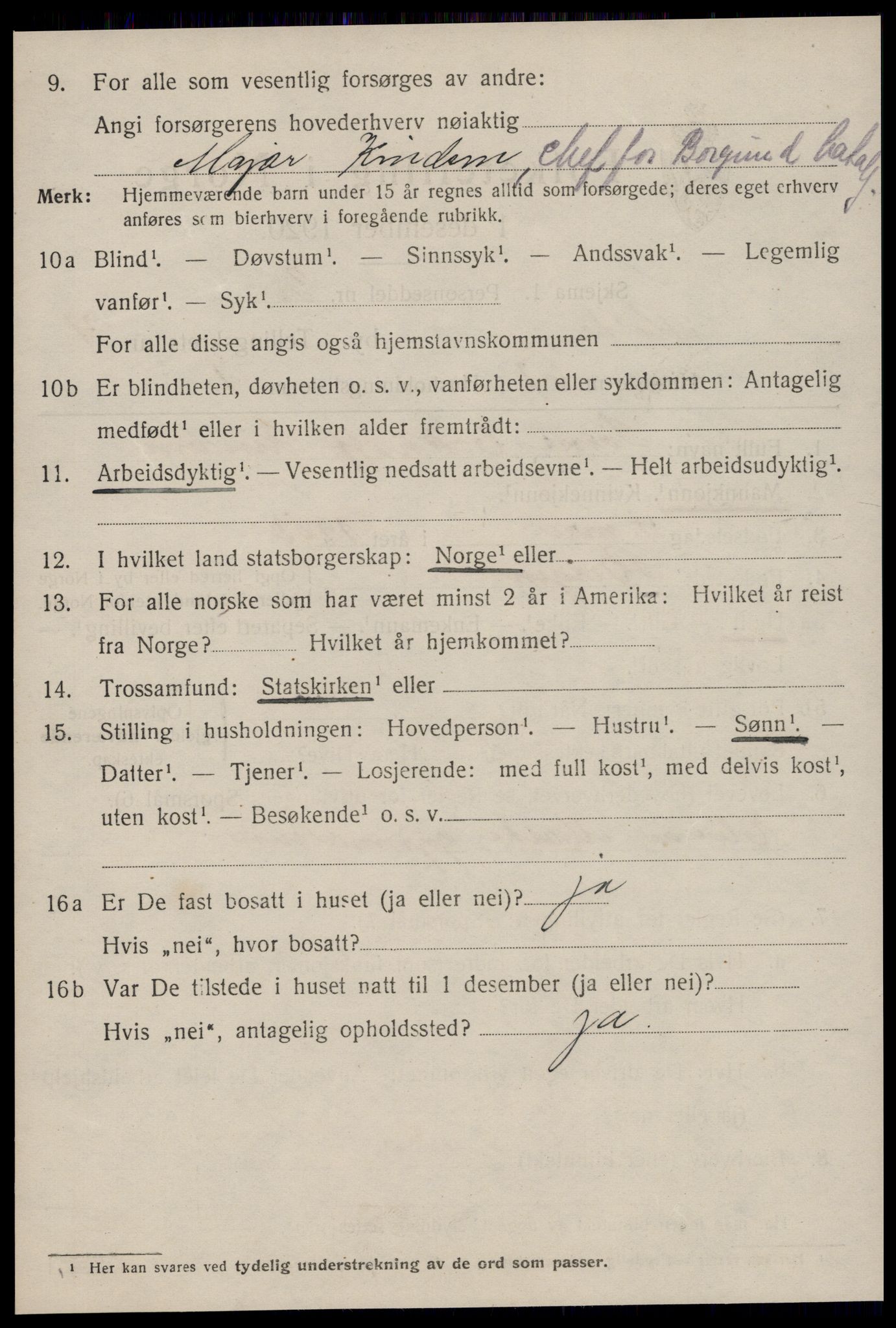 SAT, 1920 census for Molde, 1920, p. 6264