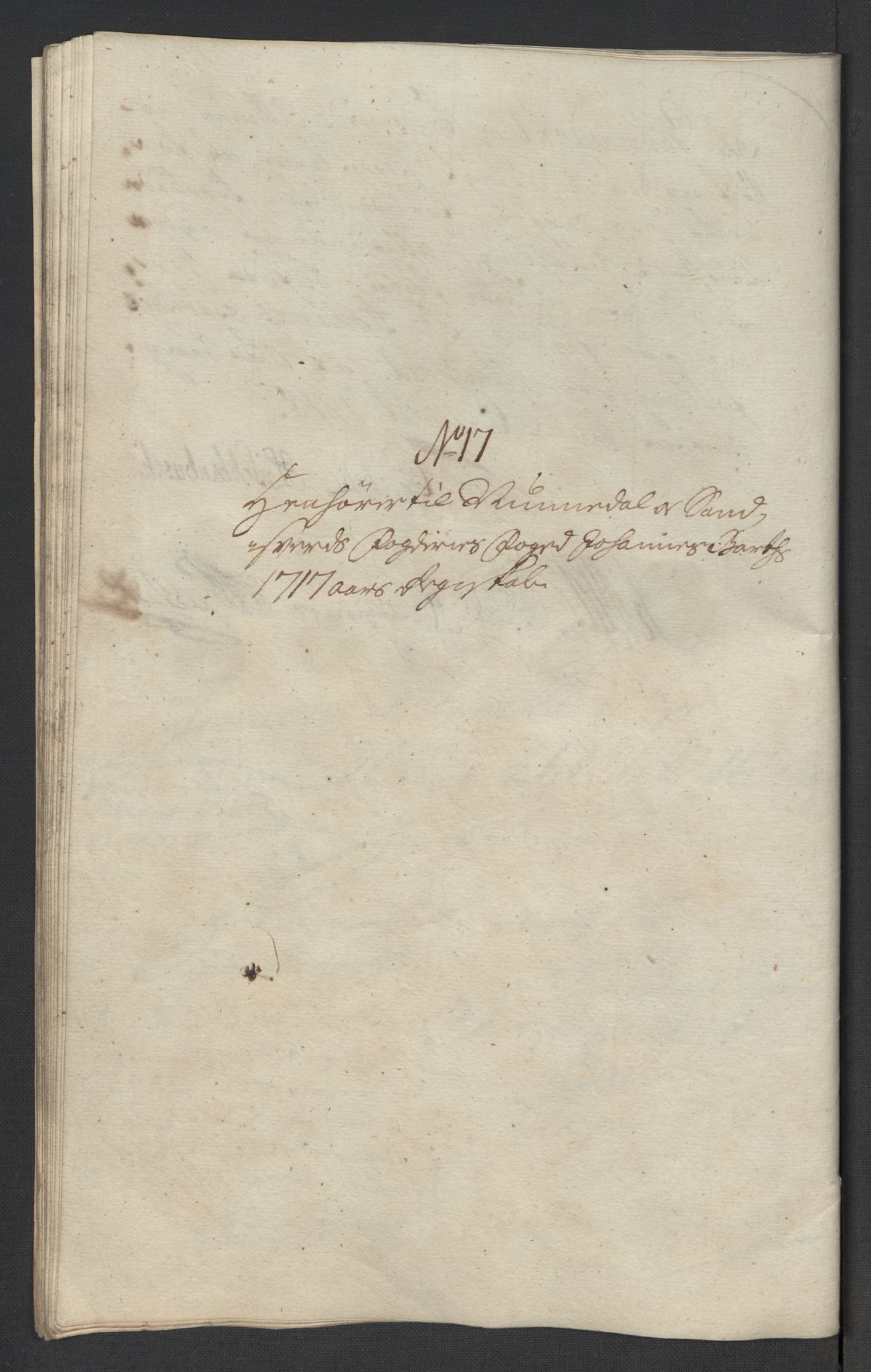 Rentekammeret inntil 1814, Reviderte regnskaper, Fogderegnskap, RA/EA-4092/R24/L1593: Fogderegnskap Numedal og Sandsvær, 1717, p. 332