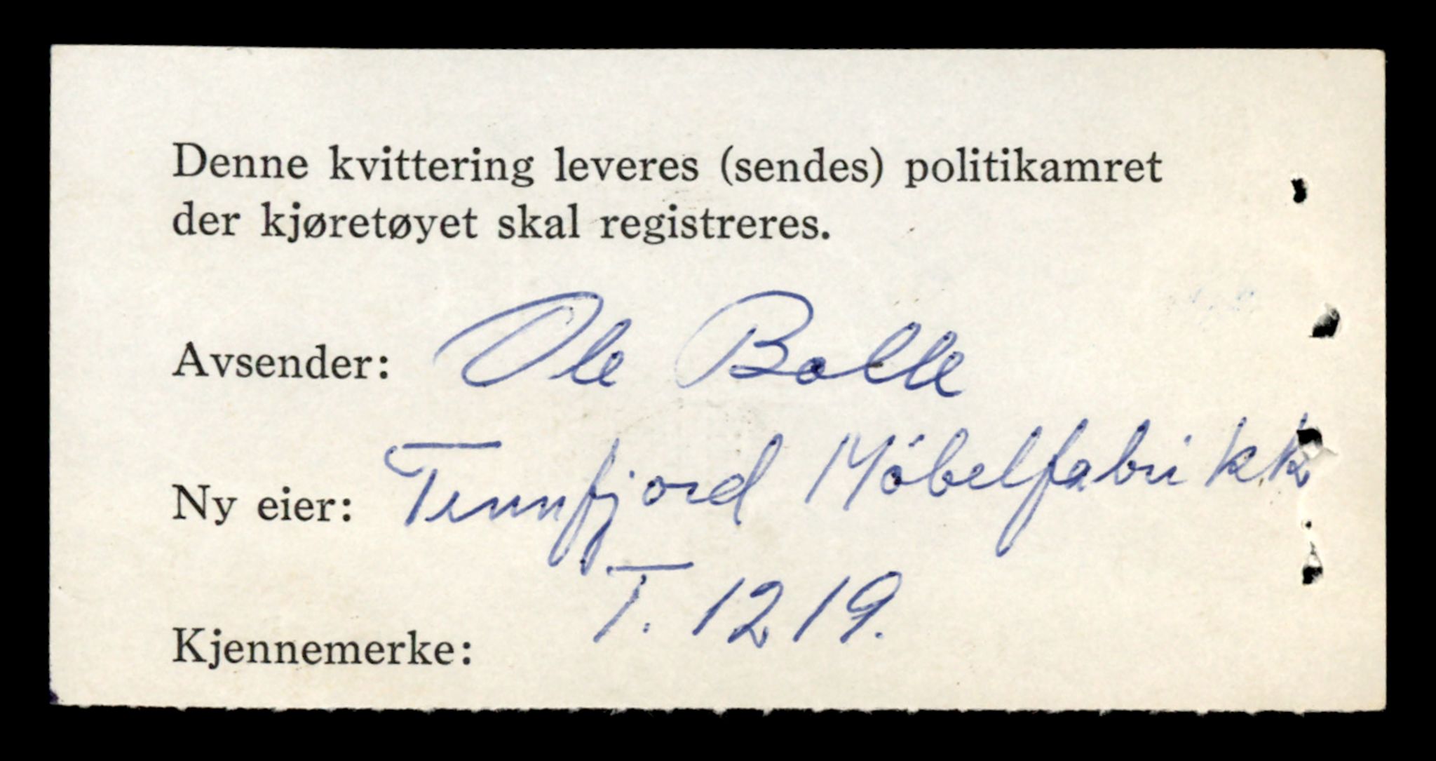 Møre og Romsdal vegkontor - Ålesund trafikkstasjon, AV/SAT-A-4099/F/Fe/L0036: Registreringskort for kjøretøy T 12831 - T 13030, 1927-1998, p. 294