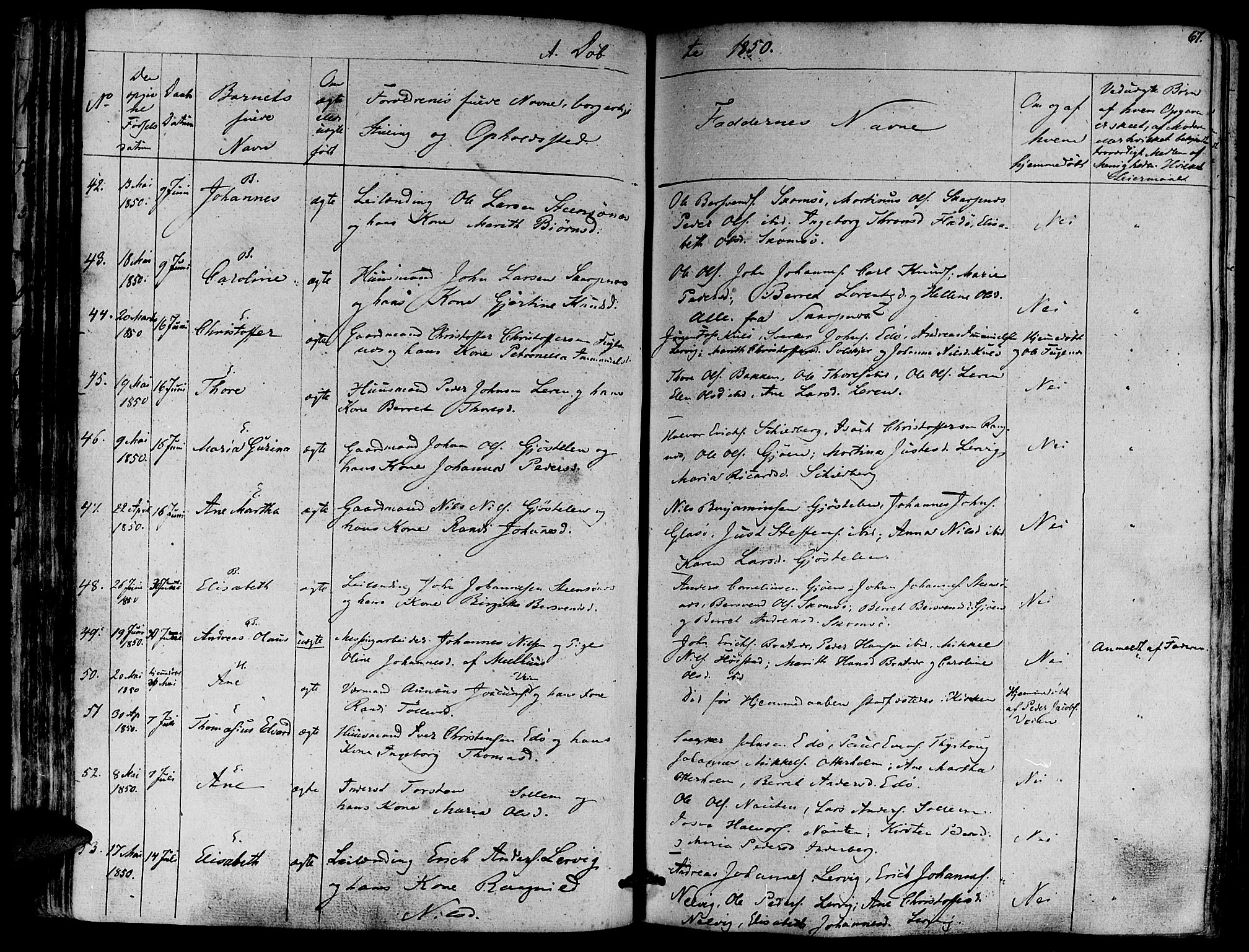 Ministerialprotokoller, klokkerbøker og fødselsregistre - Møre og Romsdal, AV/SAT-A-1454/581/L0936: Parish register (official) no. 581A04, 1836-1852, p. 67