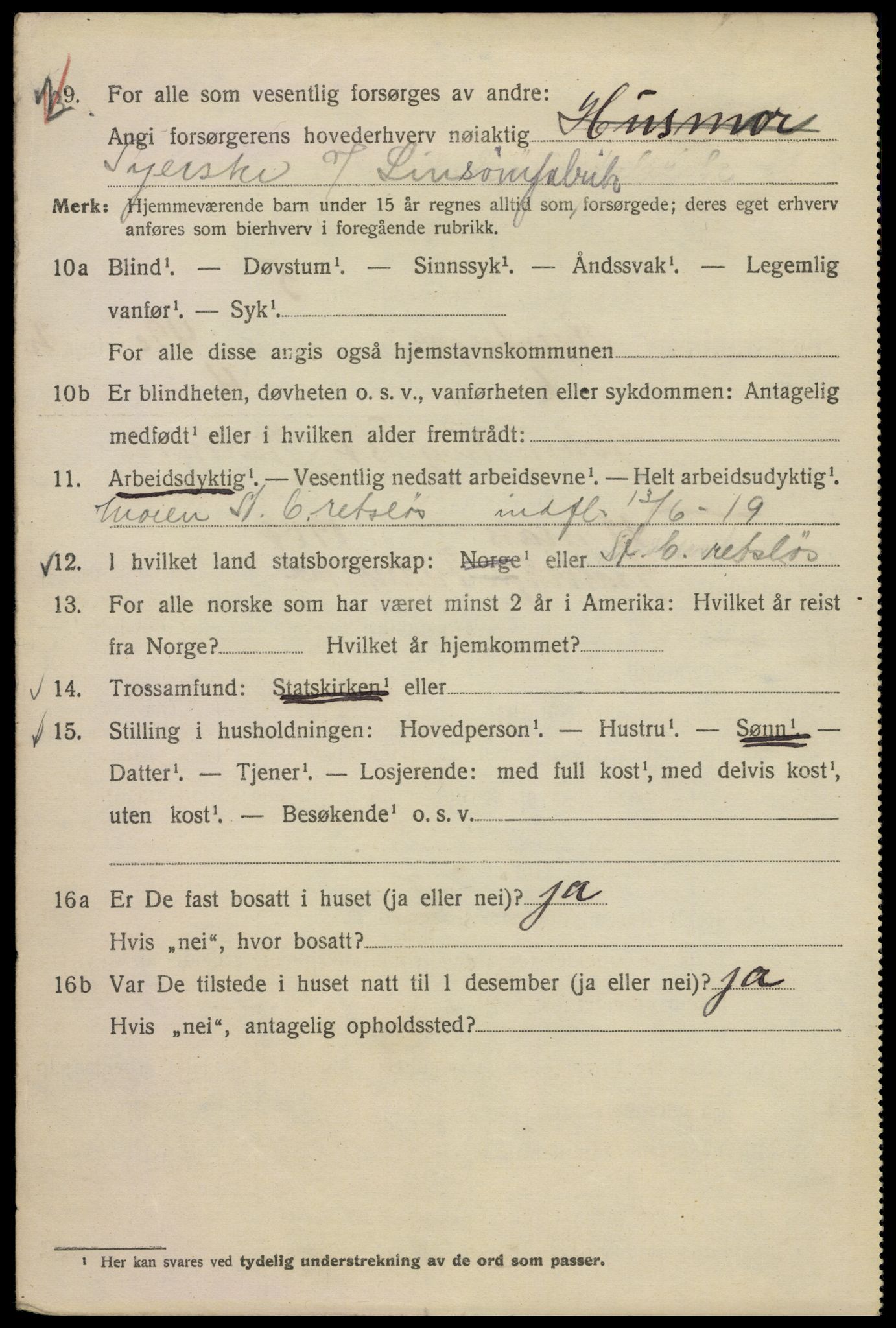 SAO, 1920 census for Kristiania, 1920, p. 476206