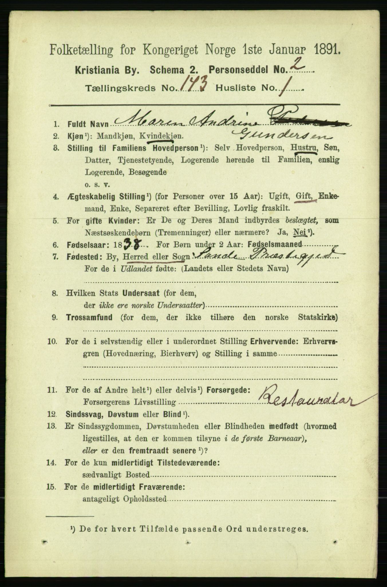 RA, 1891 census for 0301 Kristiania, 1891, p. 78720