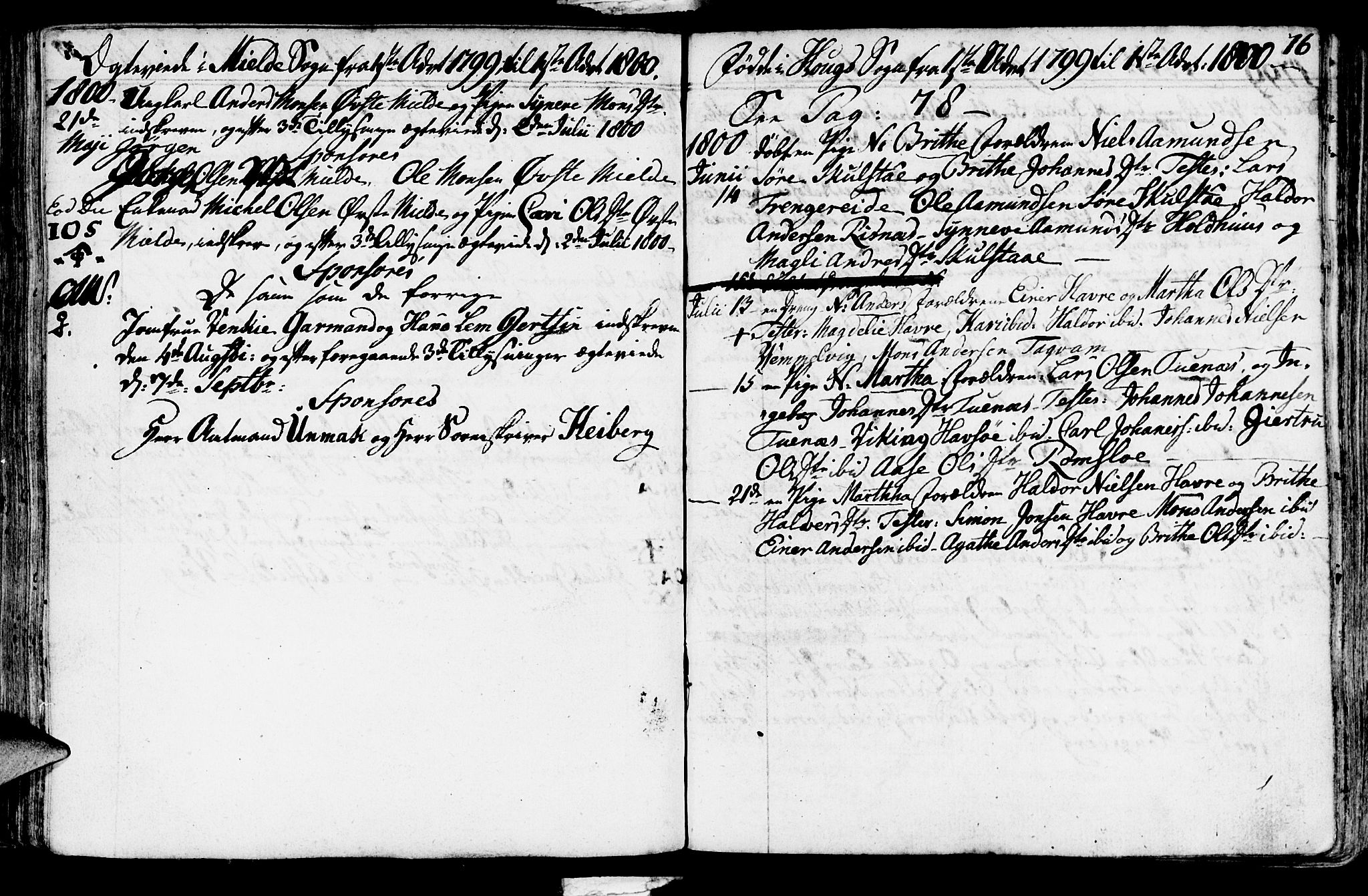 Haus sokneprestembete, SAB/A-75601/H/Haa: Parish register (official) no. A 11, 1796-1816, p. 76