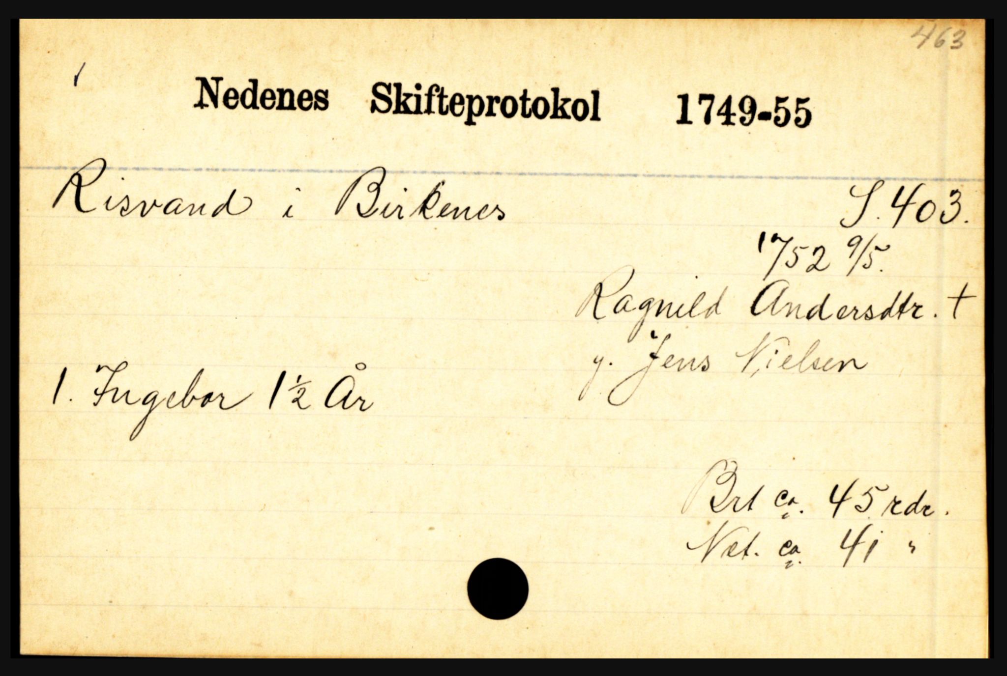 Nedenes sorenskriveri før 1824, AV/SAK-1221-0007/H, p. 23973