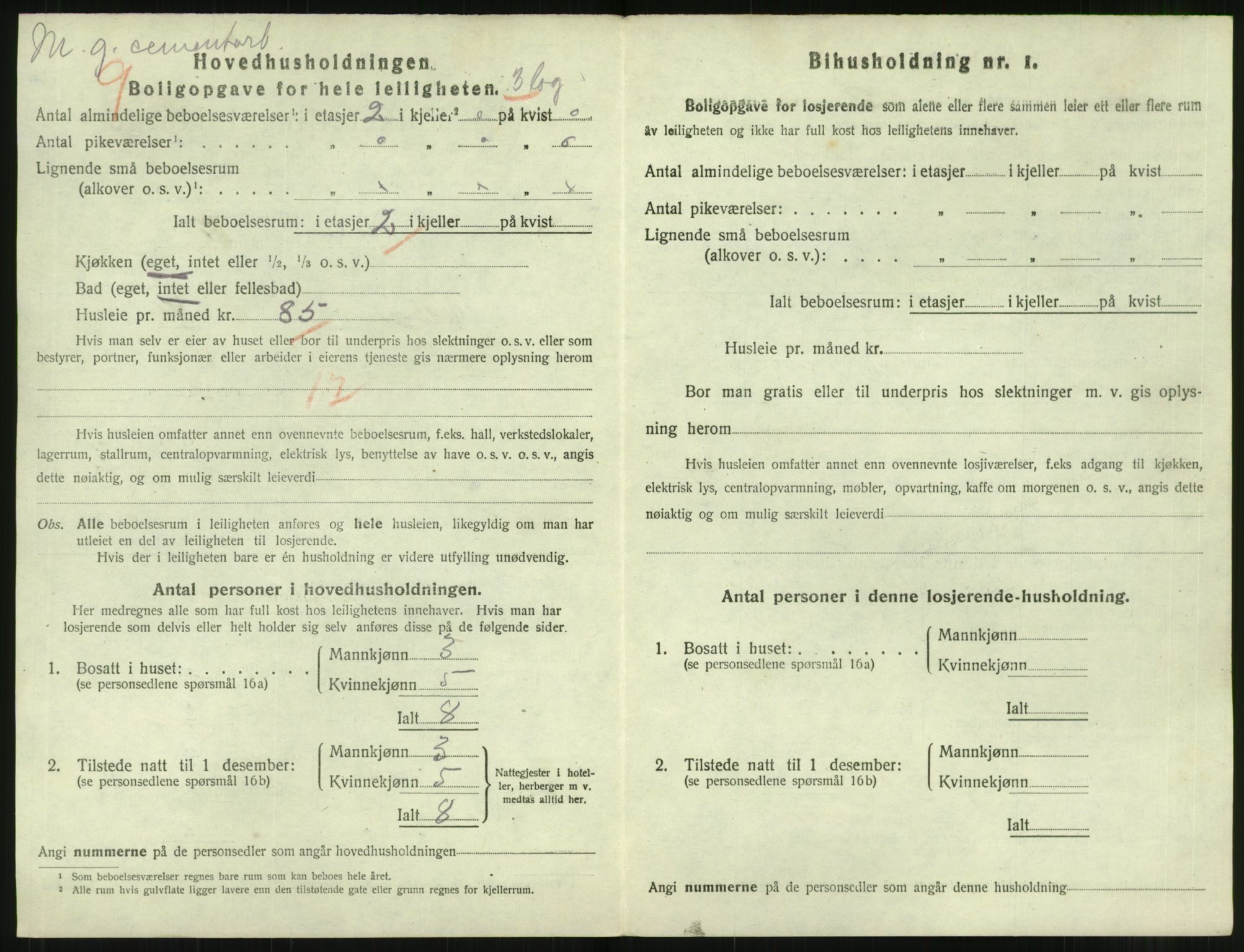 SAT, 1920 census for Trondheim, 1920, p. 17405