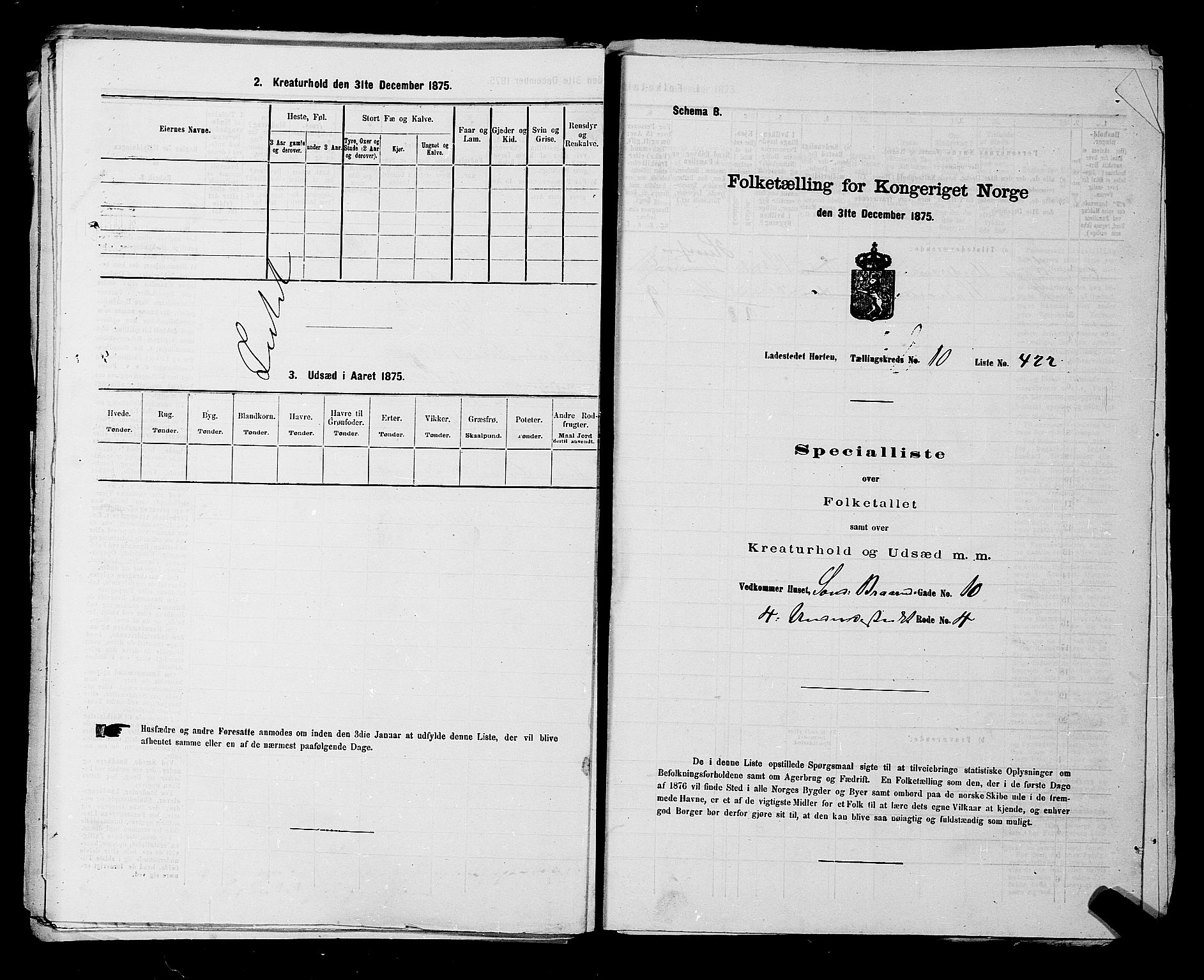 SAKO, 1875 census for 0703P Horten, 1875, p. 946