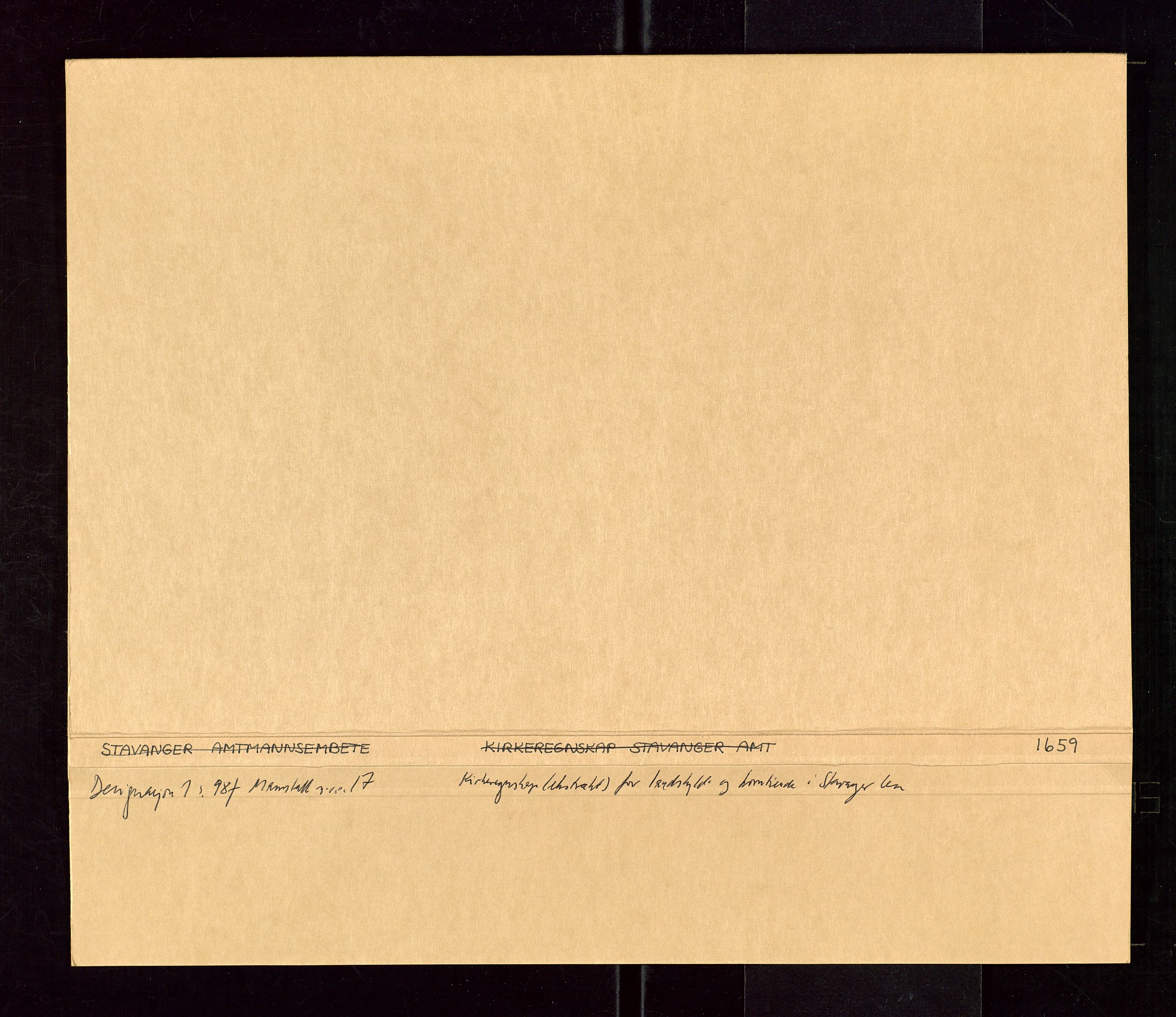 Stavanger len, AV/SAST-A-101870/Ob/L0027: Diverse, 1657-1660, p. 267