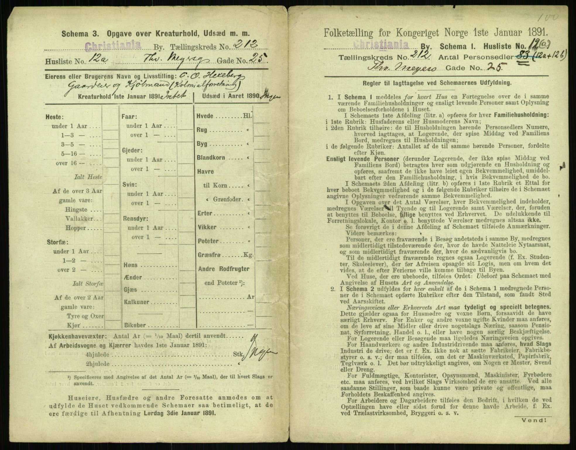 RA, 1891 census for 0301 Kristiania, 1891, p. 126434