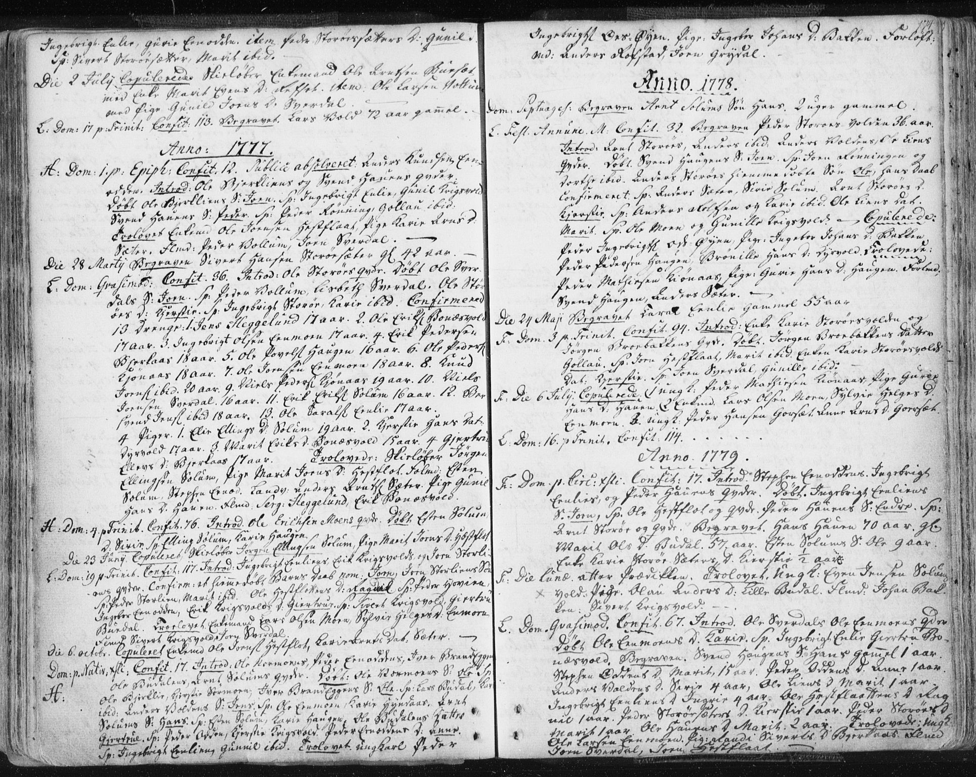 Ministerialprotokoller, klokkerbøker og fødselsregistre - Sør-Trøndelag, SAT/A-1456/687/L0991: Parish register (official) no. 687A02, 1747-1790, p. 174