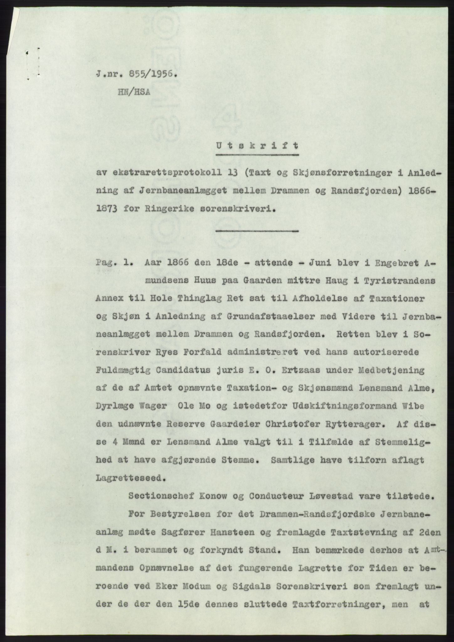 Statsarkivet i Kongsberg, SAKO/A-0001, 1956, p. 94