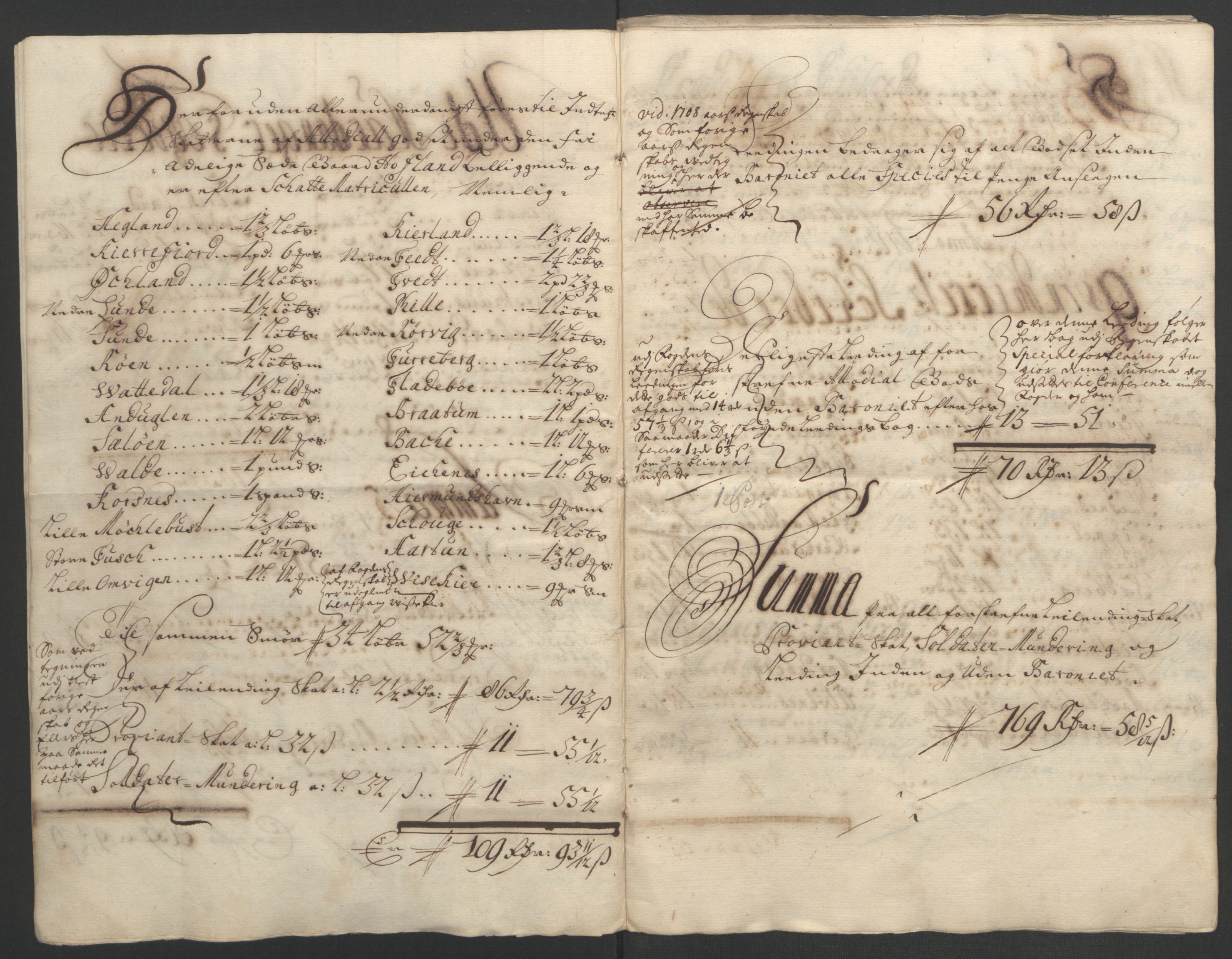 Rentekammeret inntil 1814, Reviderte regnskaper, Fogderegnskap, RA/EA-4092/R49/L3138: Fogderegnskap Rosendal Baroni, 1691-1714, p. 335