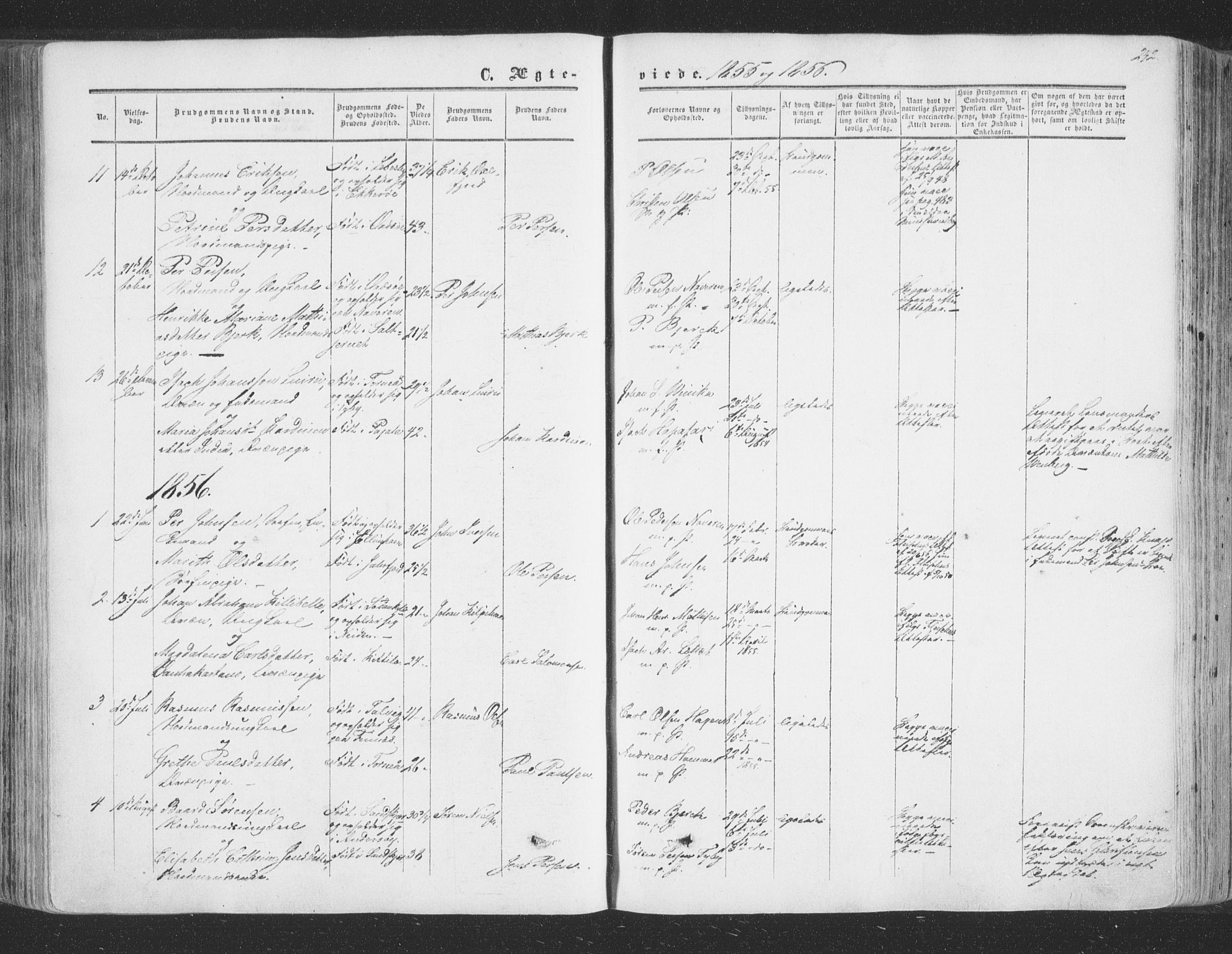 Vadsø sokneprestkontor, AV/SATØ-S-1325/H/Ha/L0004kirke: Parish register (official) no. 4, 1854-1880, p. 242