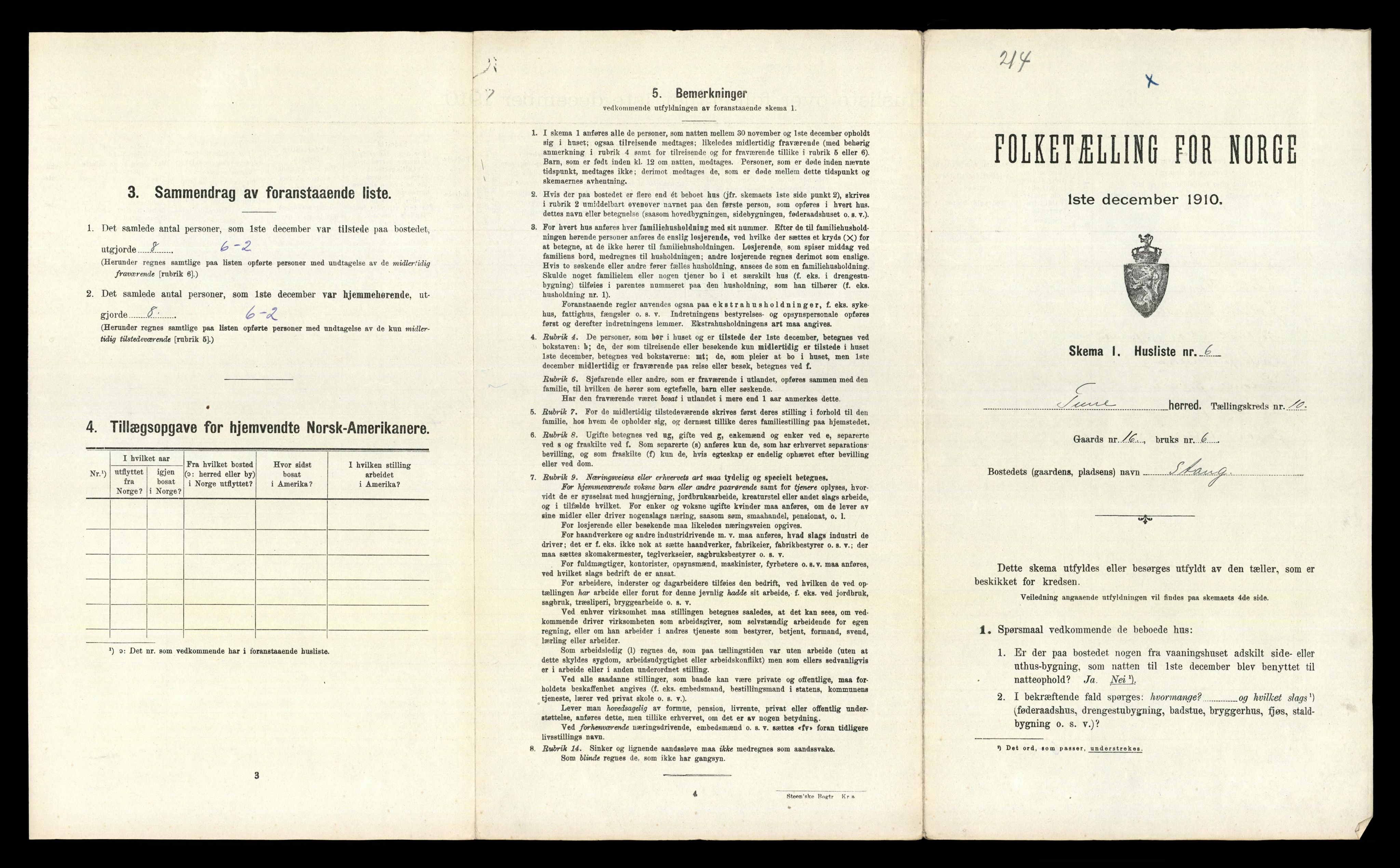 RA, 1910 census for Tune, 1910, p. 2214