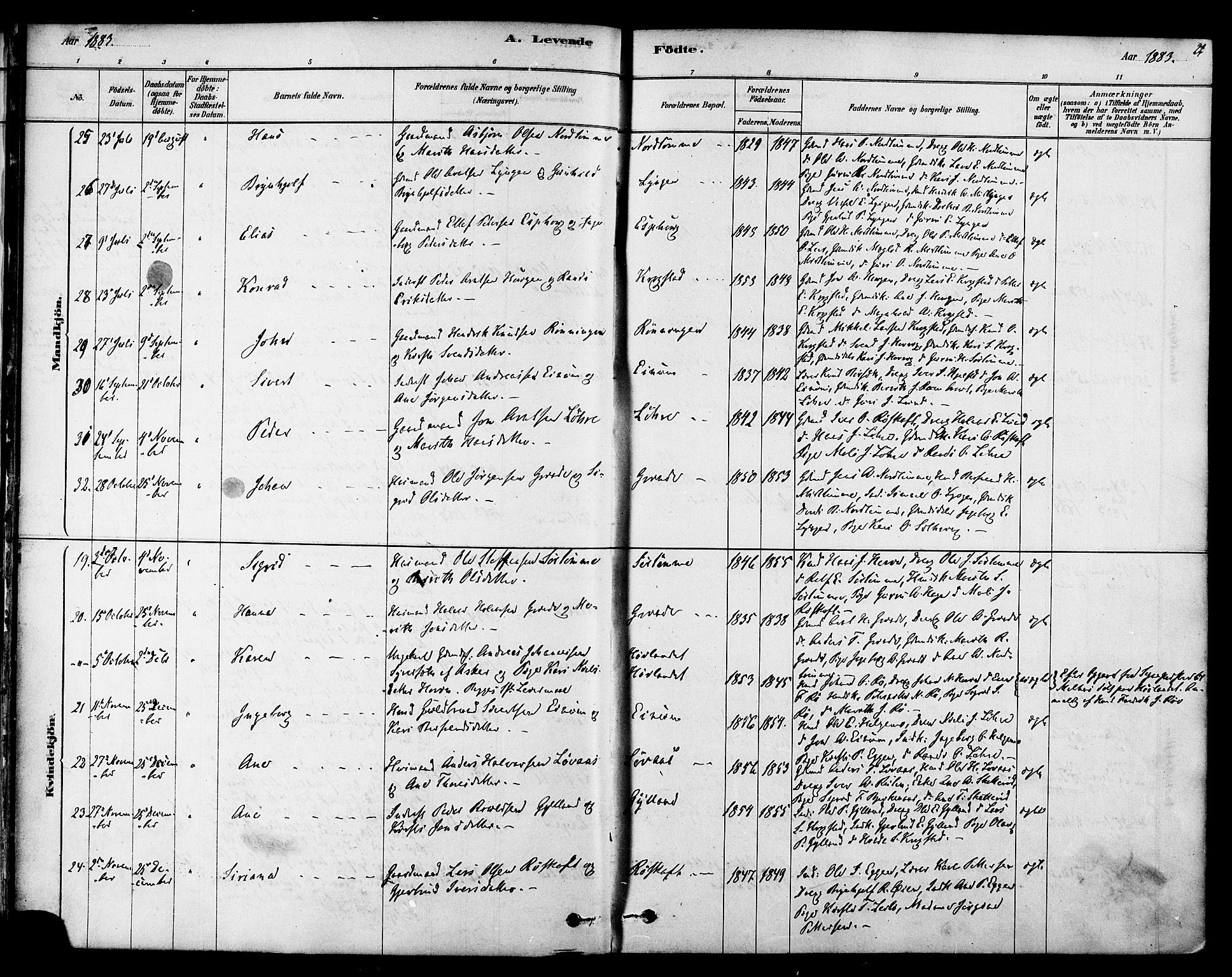 Ministerialprotokoller, klokkerbøker og fødselsregistre - Sør-Trøndelag, SAT/A-1456/692/L1105: Parish register (official) no. 692A05, 1878-1890, p. 26