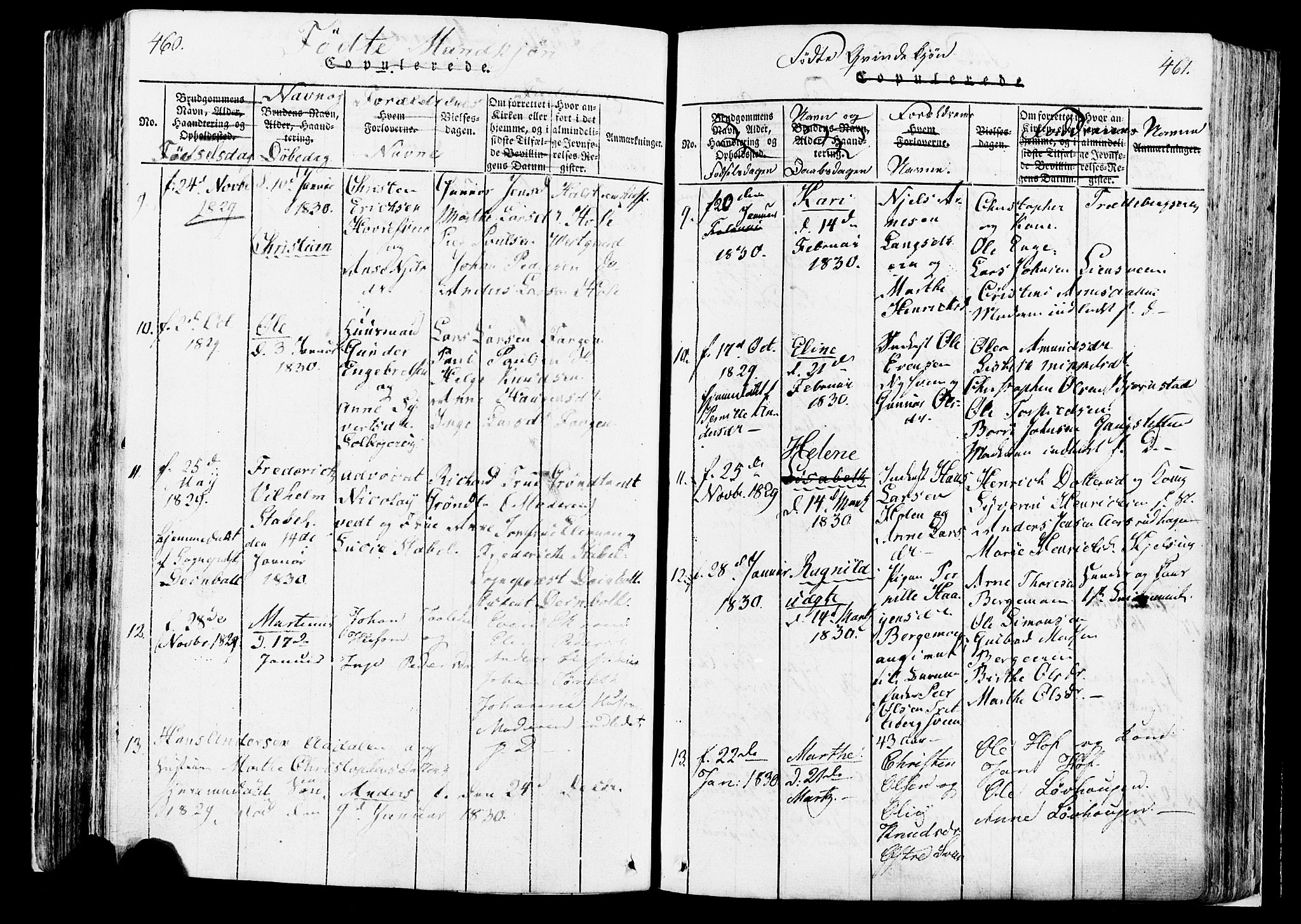 Løten prestekontor, AV/SAH-PREST-022/K/Ka/L0005: Parish register (official) no. 5, 1814-1832, p. 460-461