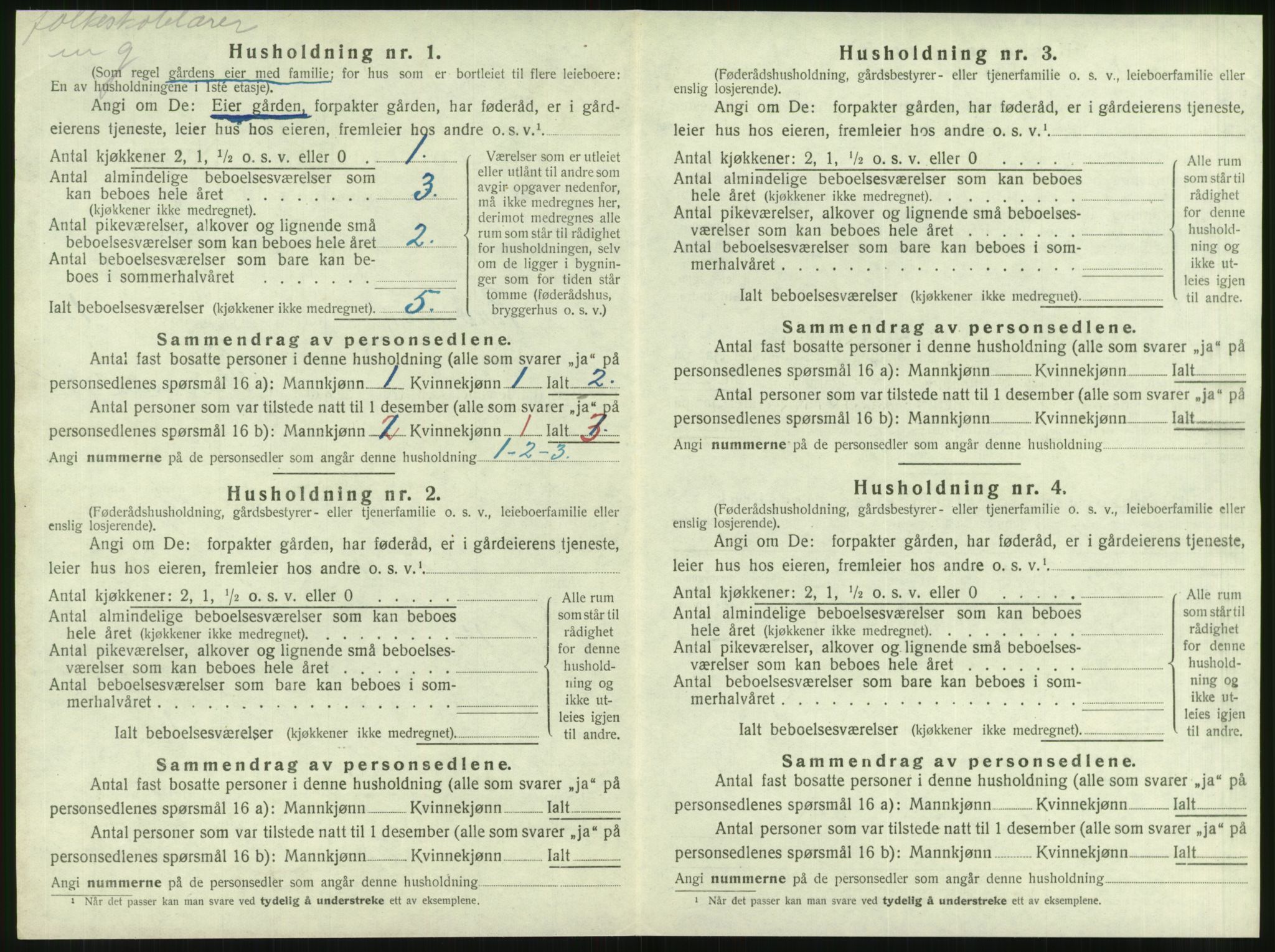 SAT, 1920 census for Brønnøy, 1920, p. 51