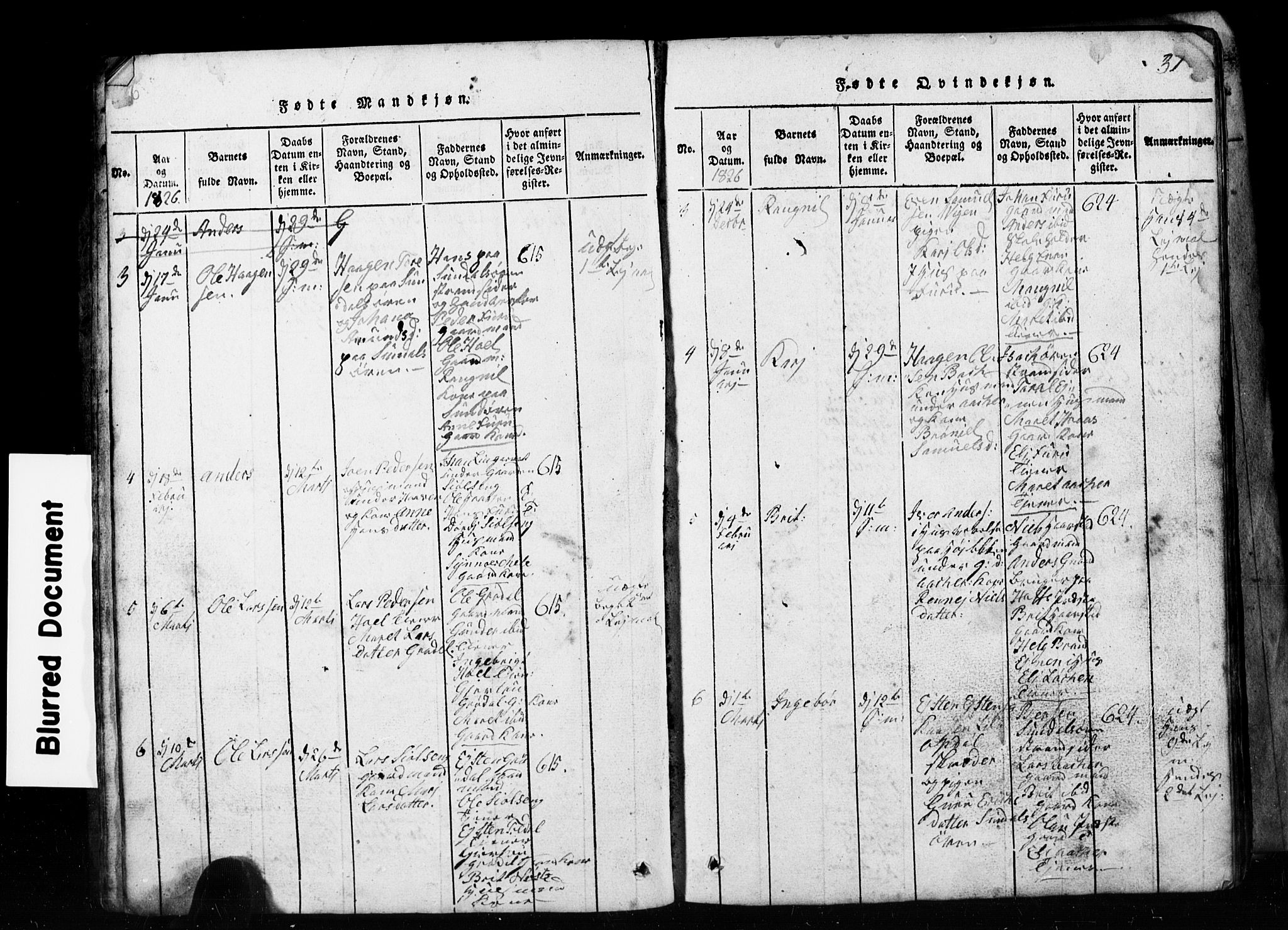 Ministerialprotokoller, klokkerbøker og fødselsregistre - Møre og Romsdal, AV/SAT-A-1454/590/L1016: Parish register (copy) no. 590C01, 1819-1838, p. 36-37