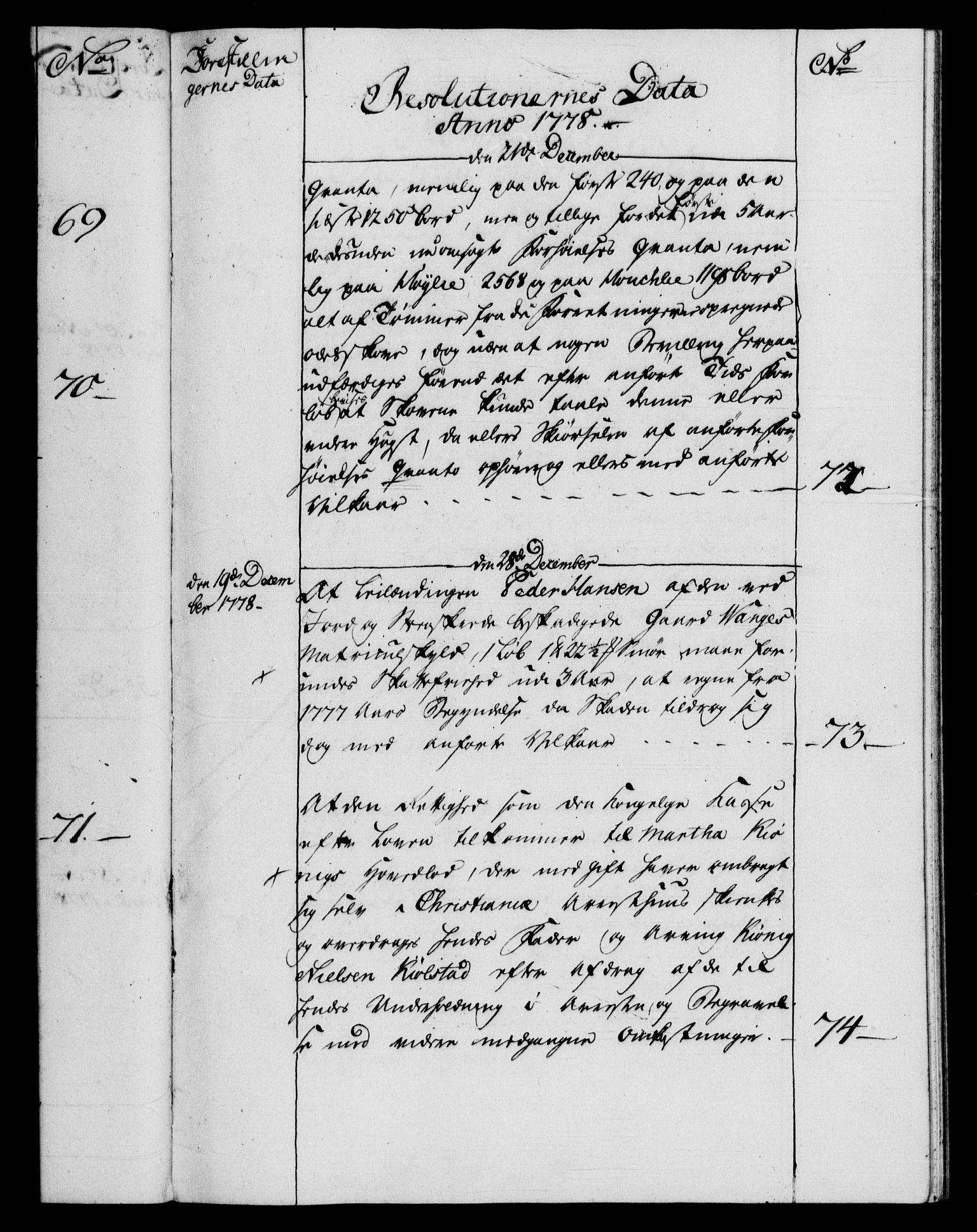 Rentekammeret, Kammerkanselliet, RA/EA-3111/G/Gf/Gfb/L0009: Register til norske relasjons- og resolusjonsprotokoller (merket RK 52.104), 1773-1780, p. 145