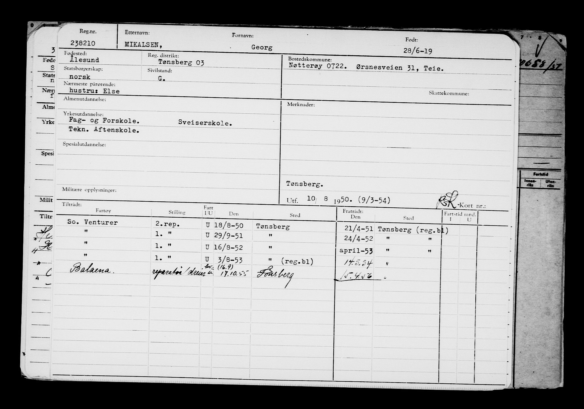 Direktoratet for sjømenn, AV/RA-S-3545/G/Gb/L0169: Hovedkort, 1919, p. 814