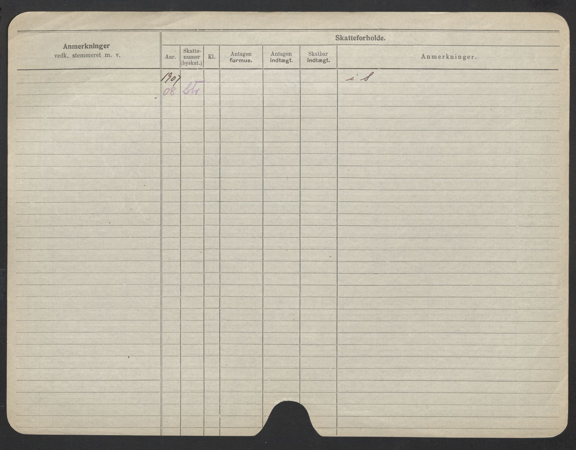 Oslo folkeregister, Registerkort, SAO/A-11715/F/Fa/Fac/L0023: Kvinner, 1906-1914, p. 303b