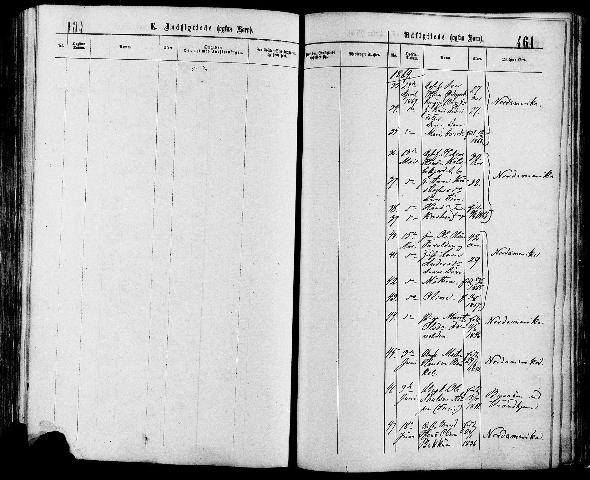 Sør-Fron prestekontor, SAH/PREST-010/H/Ha/Haa/L0002: Parish register (official) no. 2, 1864-1880, p. 461