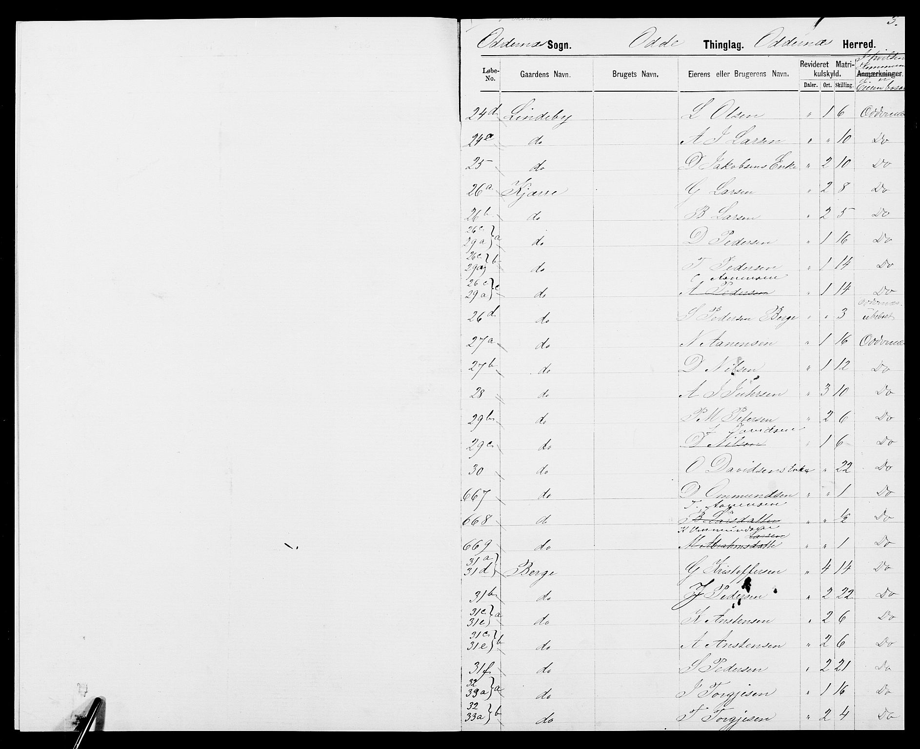 SAK, 1875 census for 1012P Oddernes, 1875, p. 8