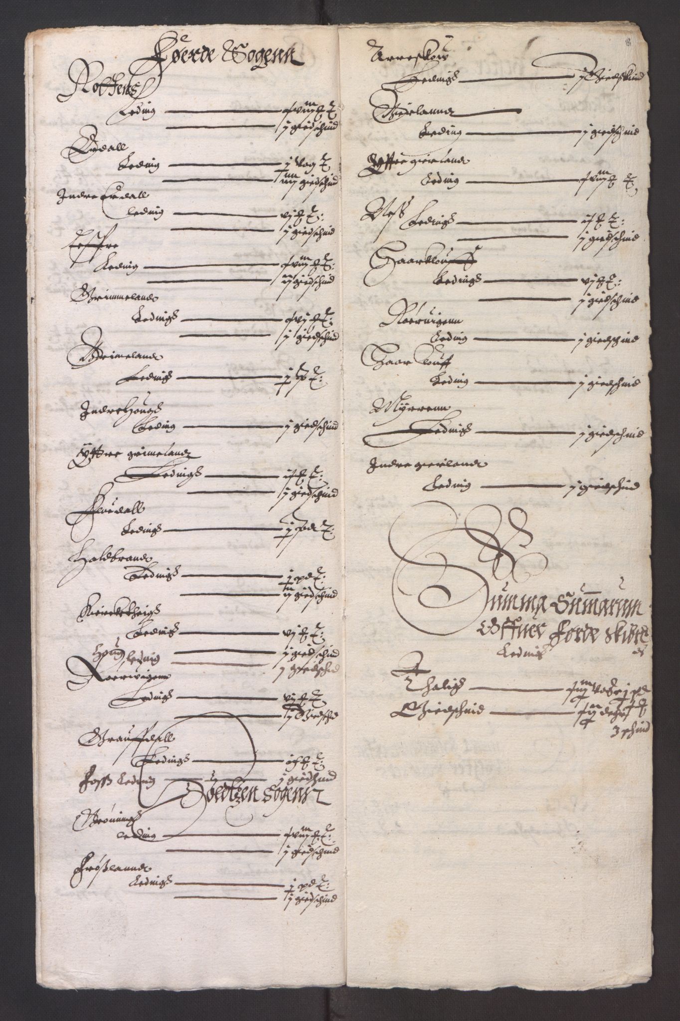 Stattholderembetet 1572-1771, AV/RA-EA-2870/Ek/L0003/0001: Jordebøker til utlikning av garnisonsskatt 1624-1626: / Jordebøker for Bergenhus len, 1624-1625, p. 244