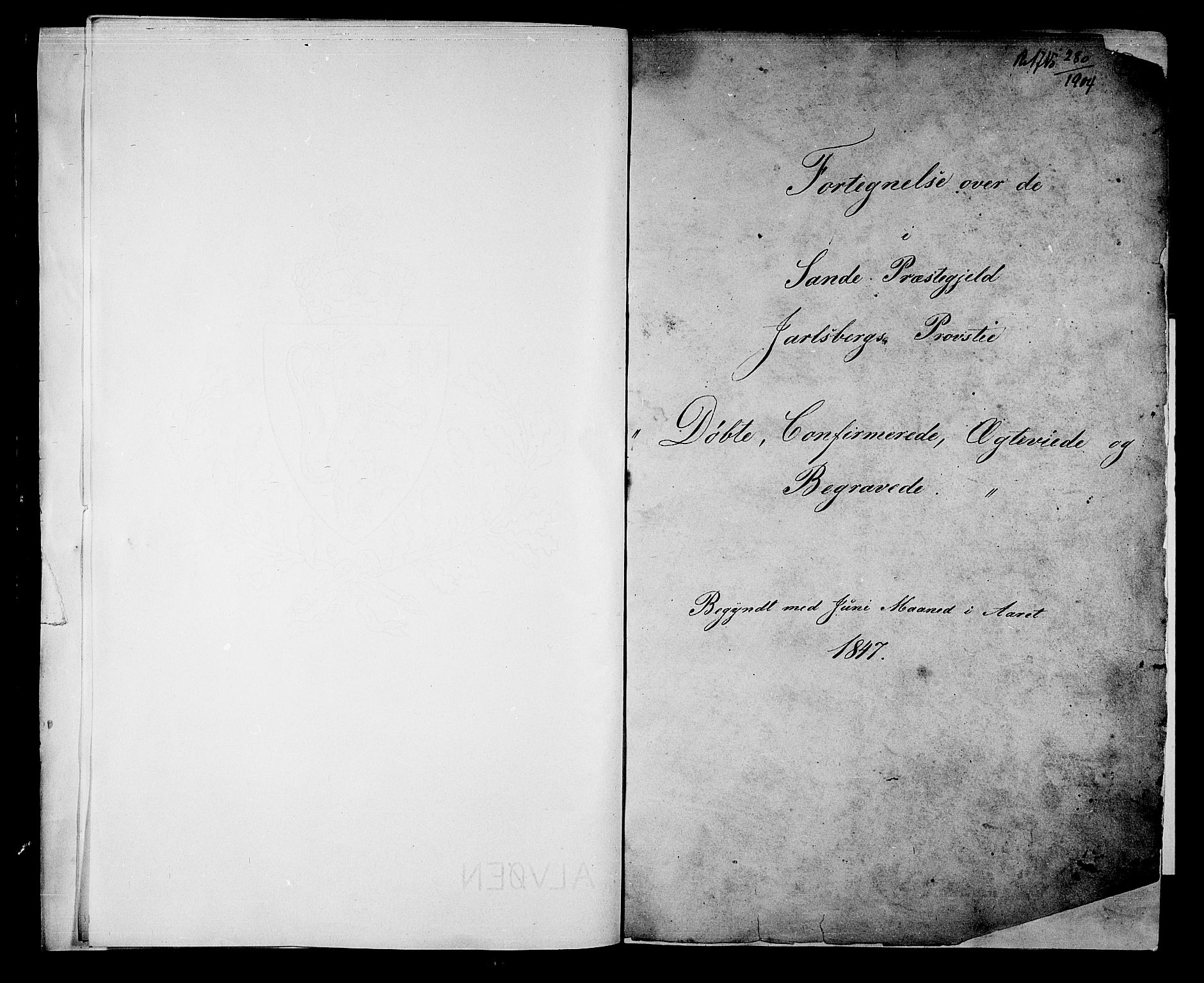 Sande Kirkebøker, AV/SAKO-A-53/G/Ga/L0002: Parish register (copy) no. 2, 1847-1863