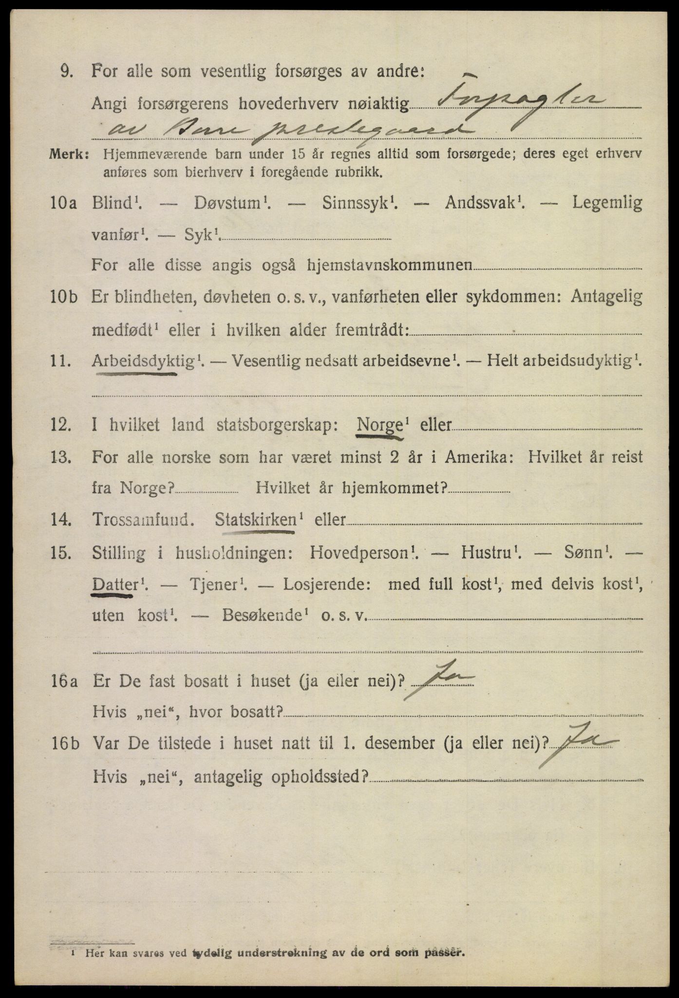 SAKO, 1920 census for Borre, 1920, p. 7153