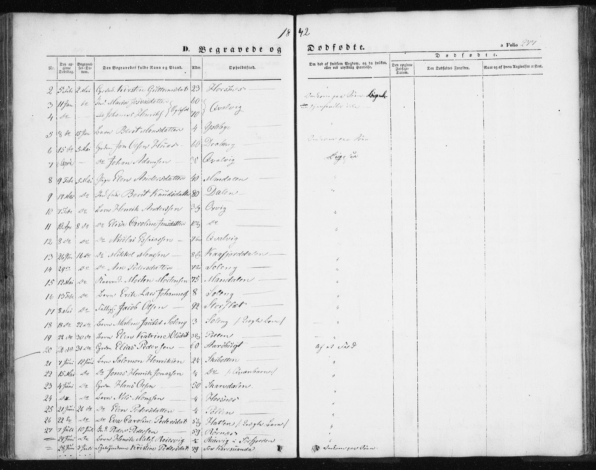 Lyngen sokneprestembete, AV/SATØ-S-1289/H/He/Hea/L0004kirke: Parish register (official) no. 4, 1839-1858, p. 277