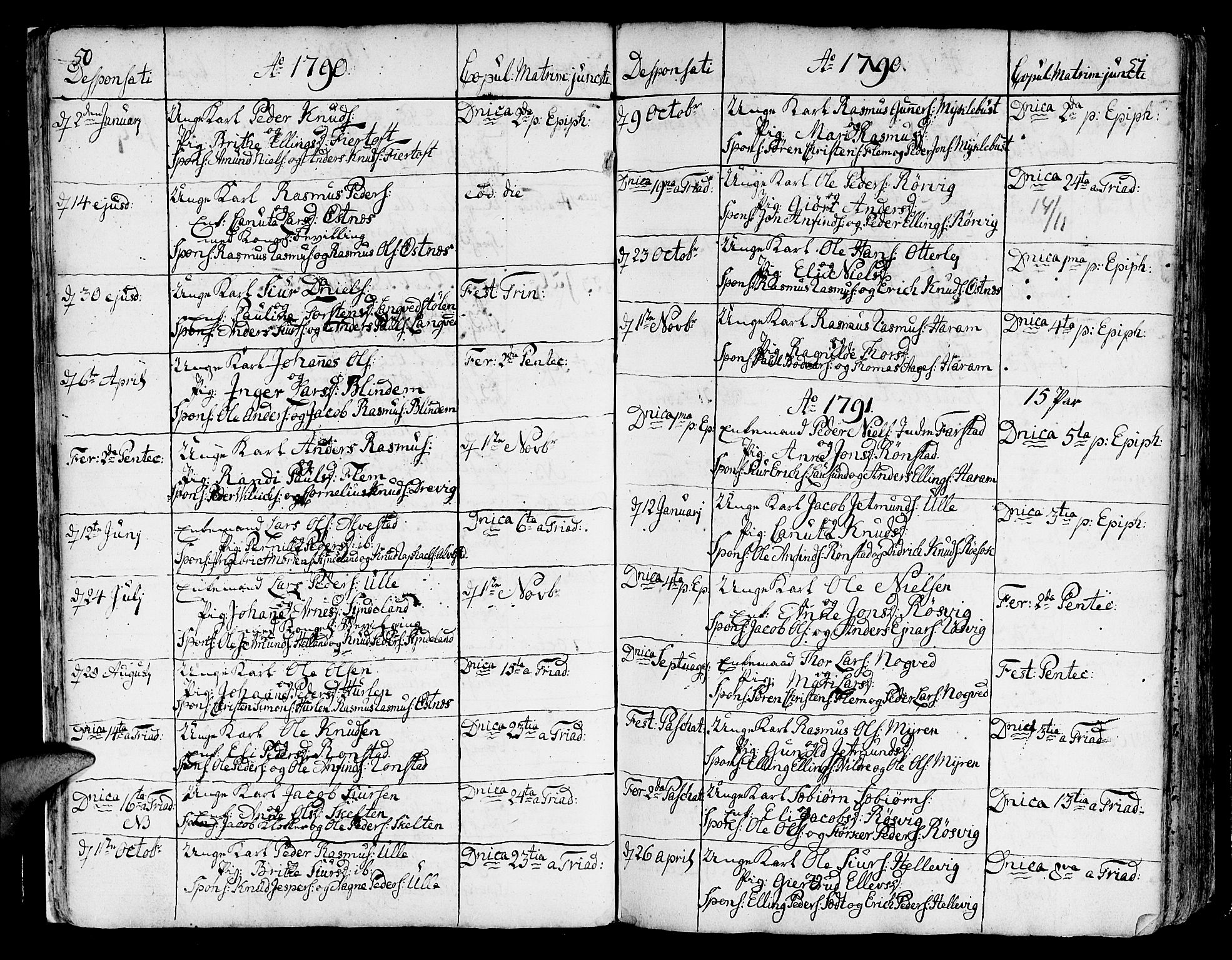 Ministerialprotokoller, klokkerbøker og fødselsregistre - Møre og Romsdal, SAT/A-1454/536/L0493: Parish register (official) no. 536A02, 1739-1802, p. 50-51