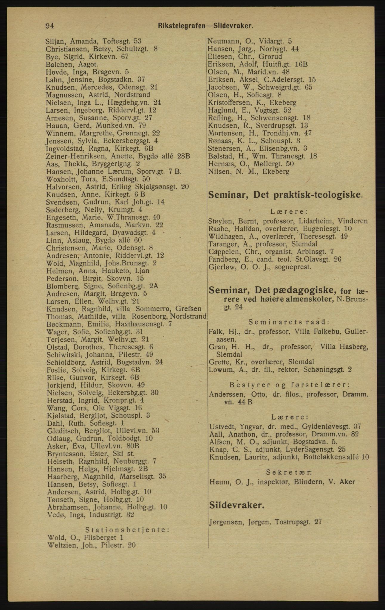 Kristiania/Oslo adressebok, PUBL/-, 1913, p. 96