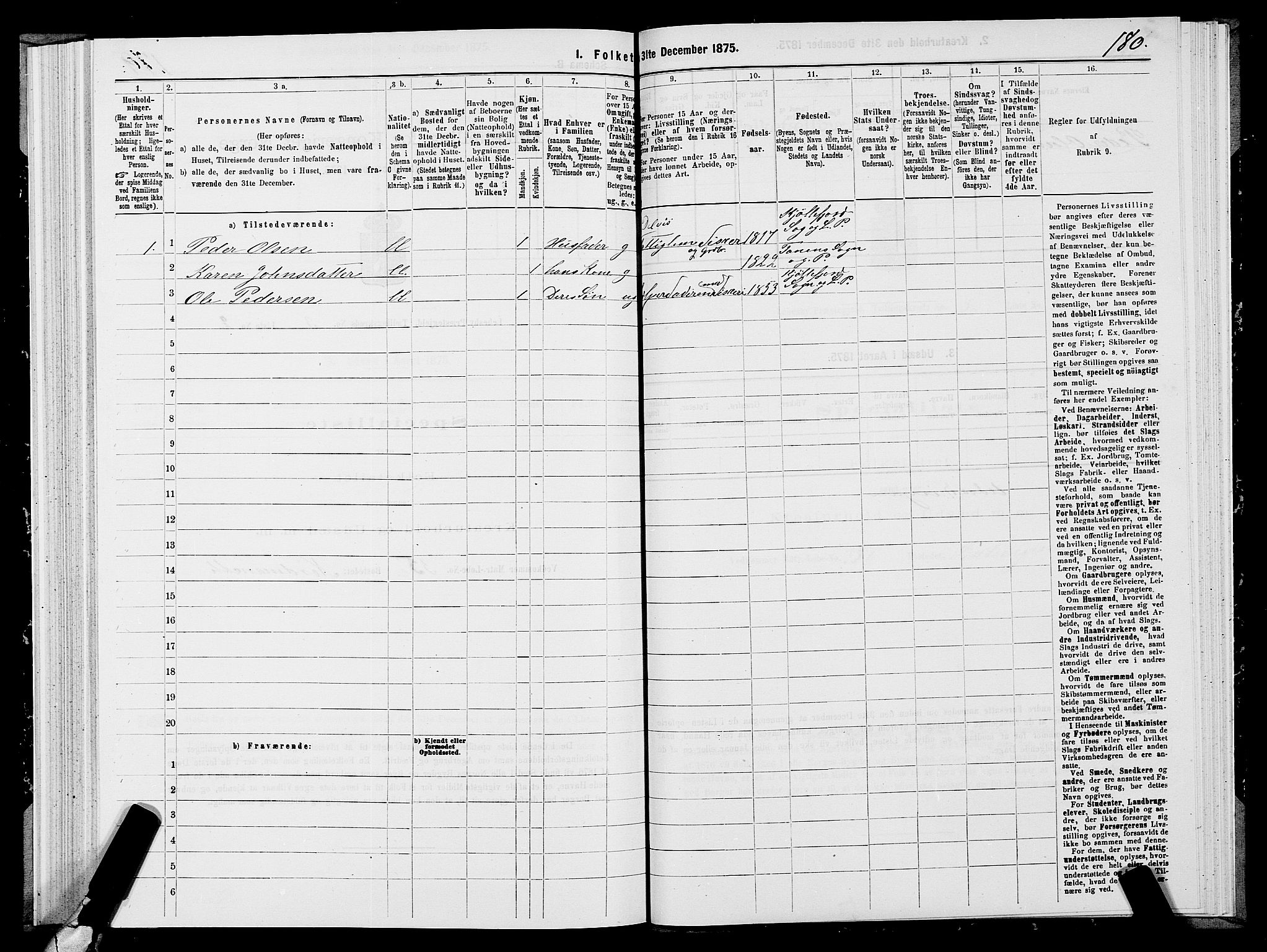 SATØ, 1875 census for 2022P Lebesby, 1875, p. 1180