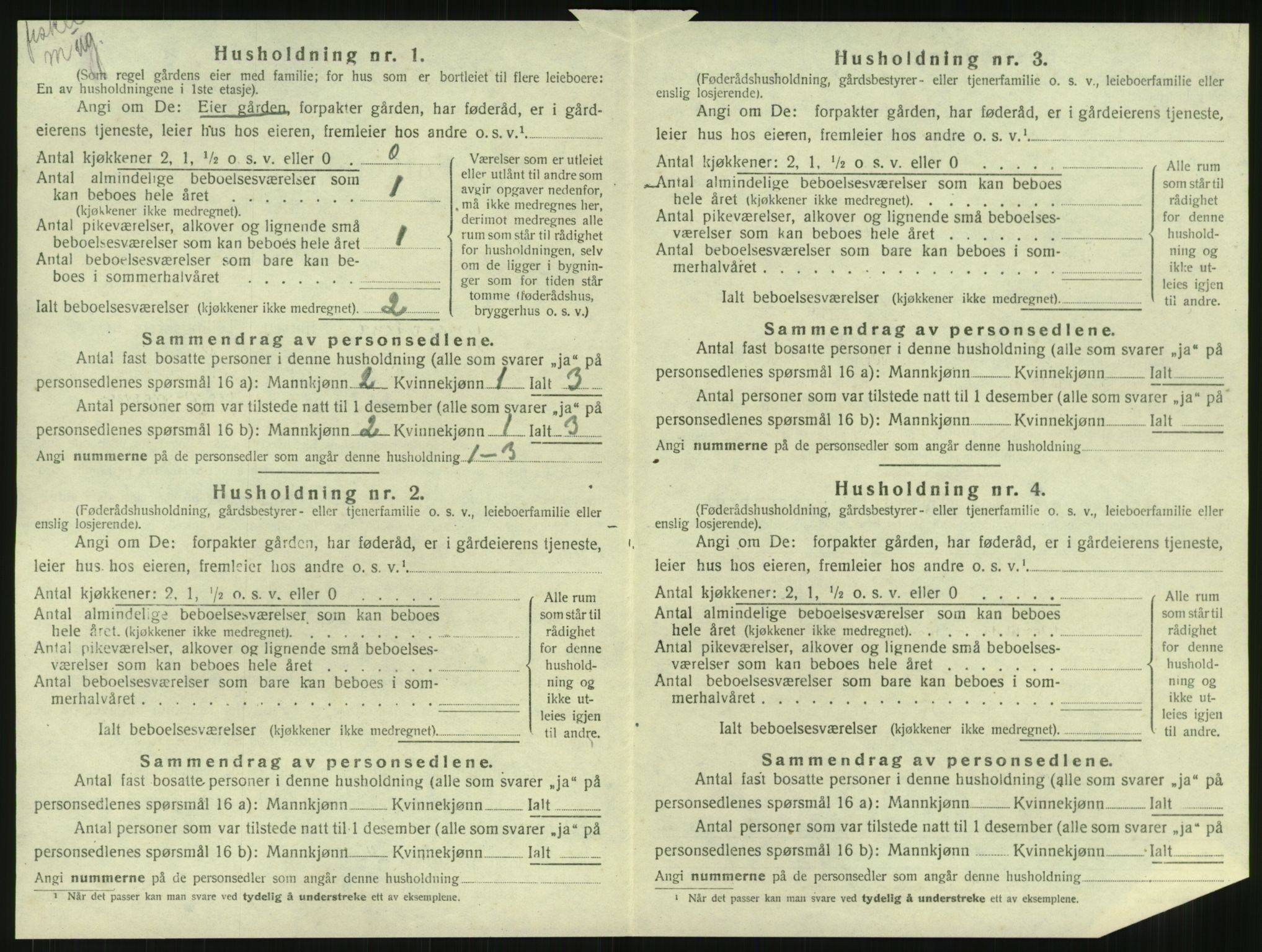 SAT, 1920 census for Gravvik, 1920, p. 25