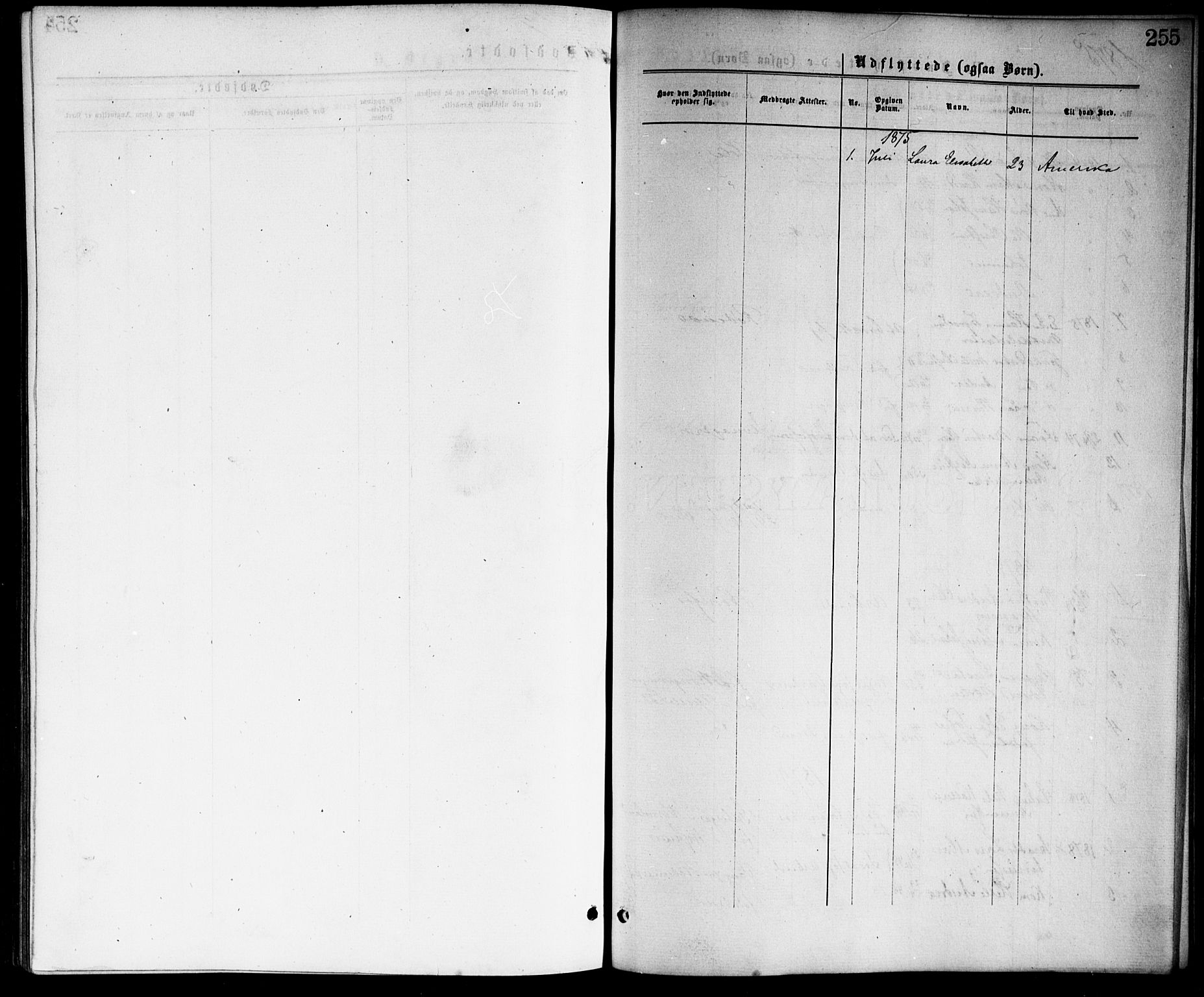 Hønefoss kirkebøker, AV/SAKO-A-609/F/Fa/L0001: Parish register (official) no. 1, 1875-1887, p. 255