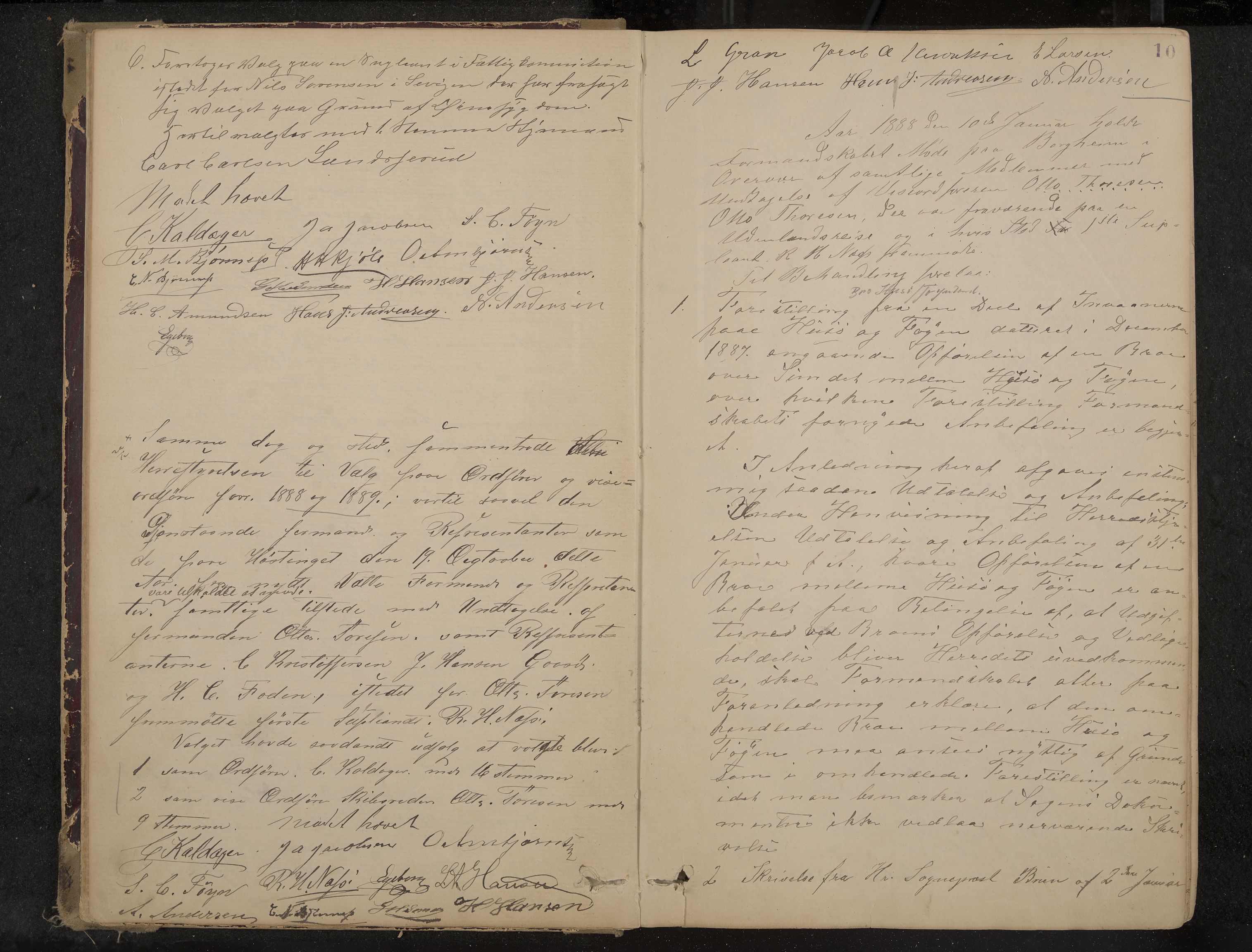 Nøtterøy formannskap og sentraladministrasjon, IKAK/0722021-1/A/Aa/L0004: Møtebok, 1887-1896, p. 10