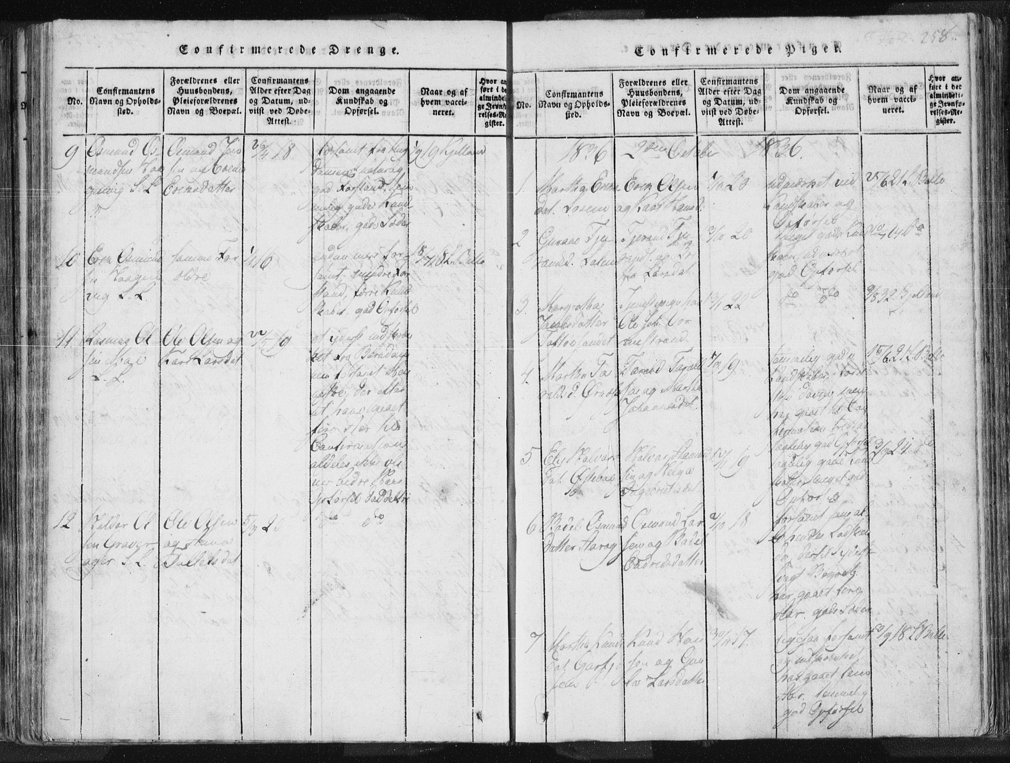 Vikedal sokneprestkontor, AV/SAST-A-101840/01/IV: Parish register (official) no. A 3, 1817-1850, p. 258