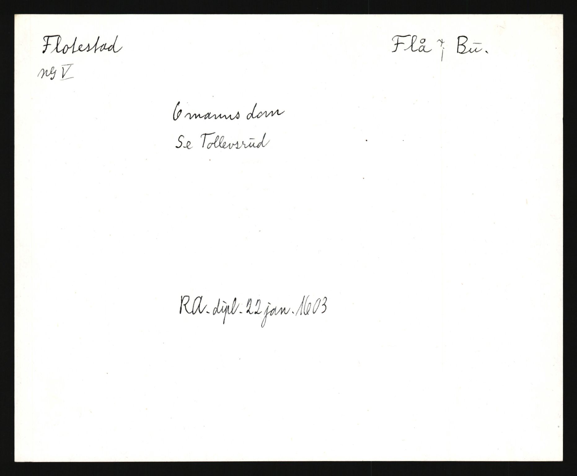 Riksarkivets diplomsamling, AV/RA-EA-5965/F35/F35e/L0012: Registreringssedler Buskerud 1, 1400-1700, p. 305