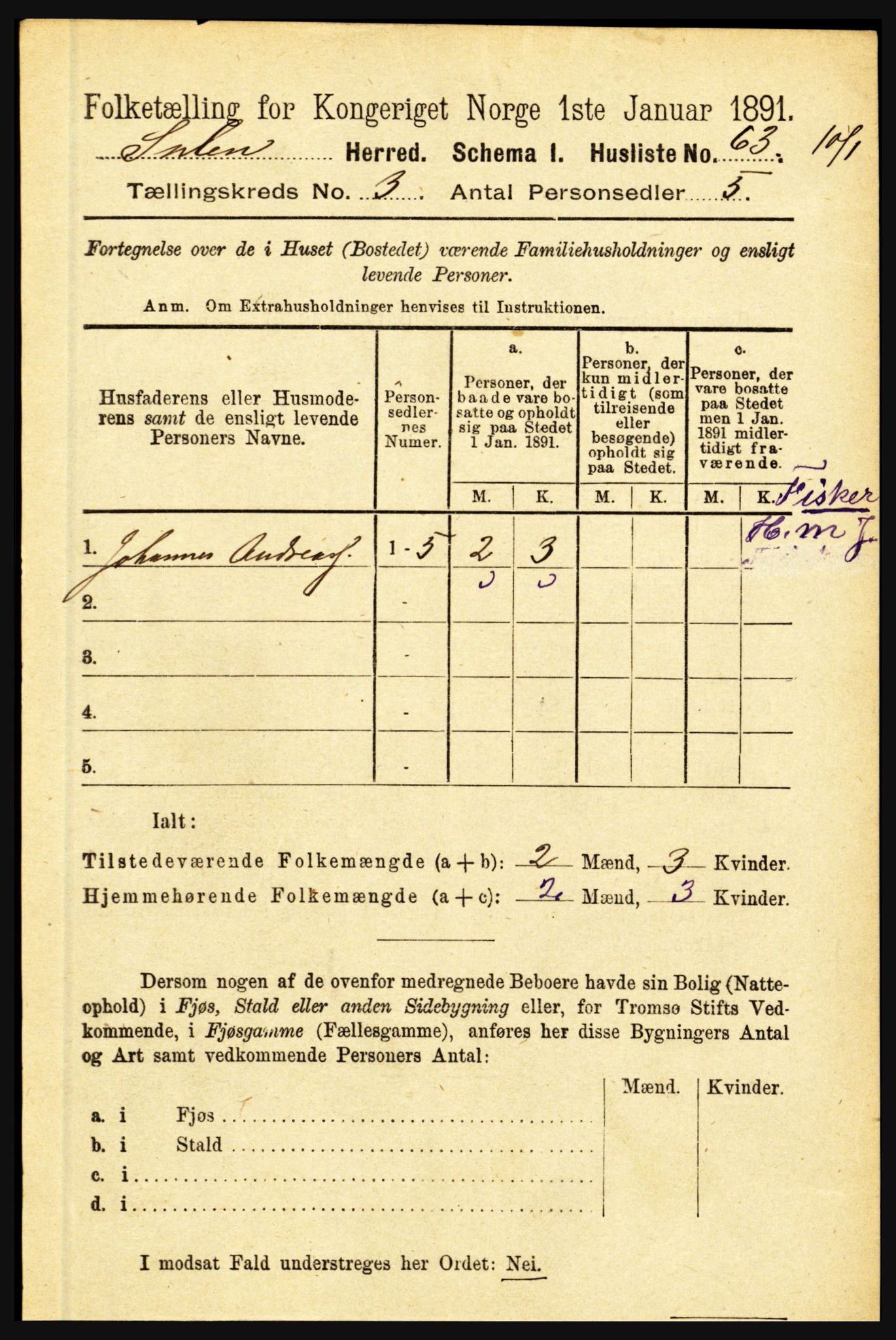 RA, 1891 census for 1412 Solund, 1891, p. 1145