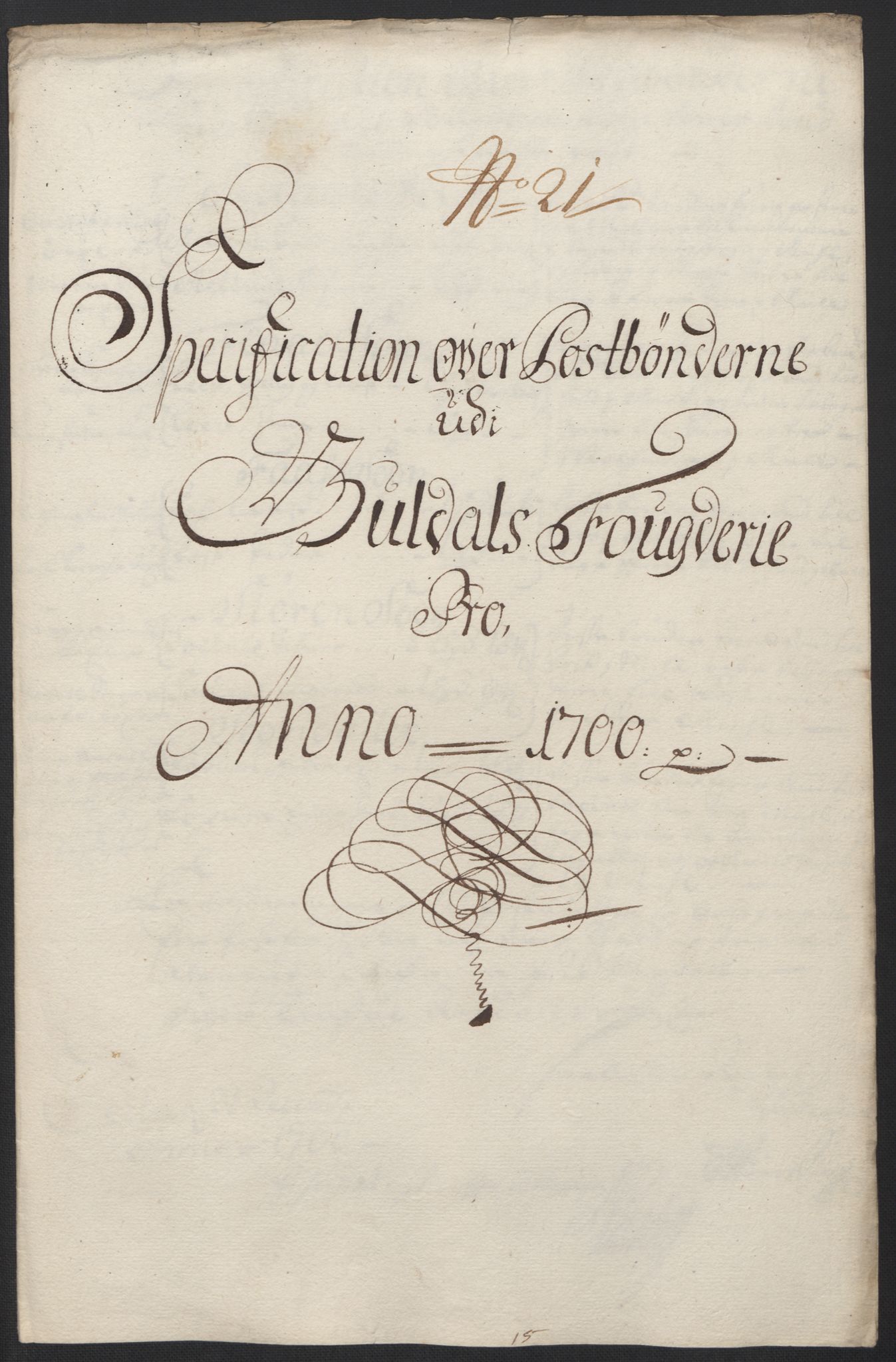 Rentekammeret inntil 1814, Reviderte regnskaper, Fogderegnskap, AV/RA-EA-4092/R60/L3950: Fogderegnskap Orkdal og Gauldal, 1700, p. 400