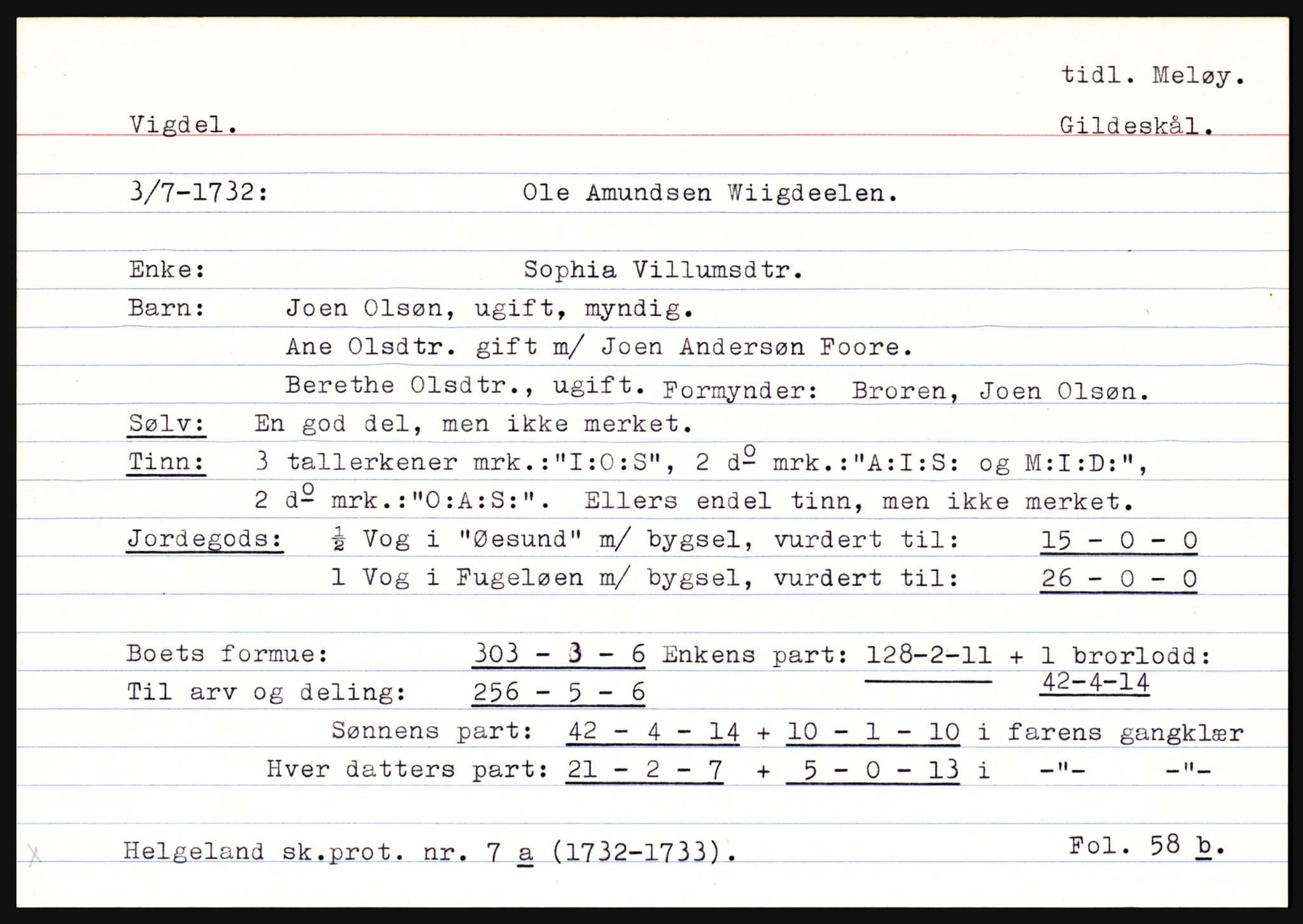 Helgeland sorenskriveri, SAT/A-0004/3, 1686-1746, p. 4125