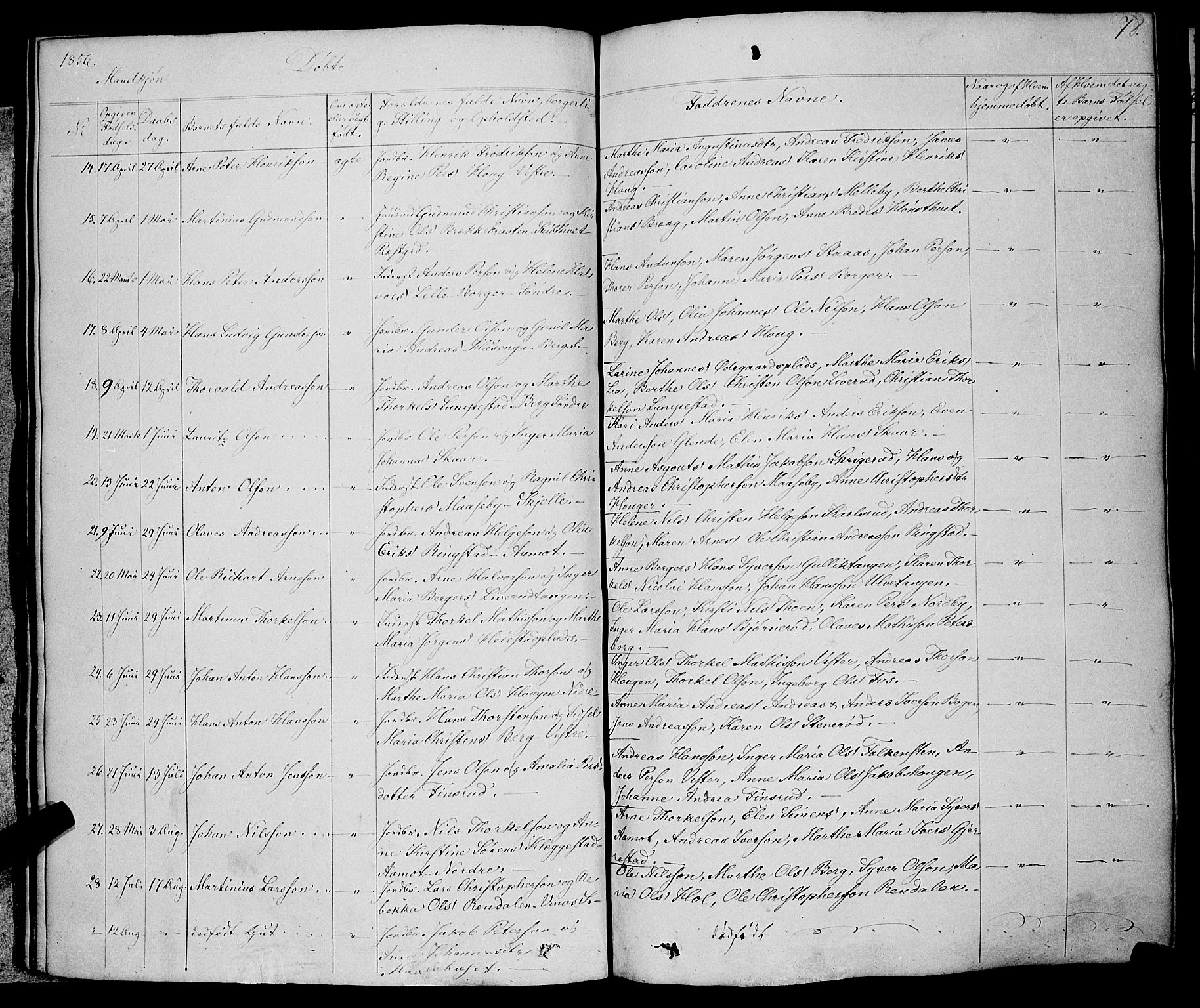 Skiptvet prestekontor Kirkebøker, AV/SAO-A-20009/F/Fa/L0006: Parish register (official) no. 6, 1839-1860, p. 78