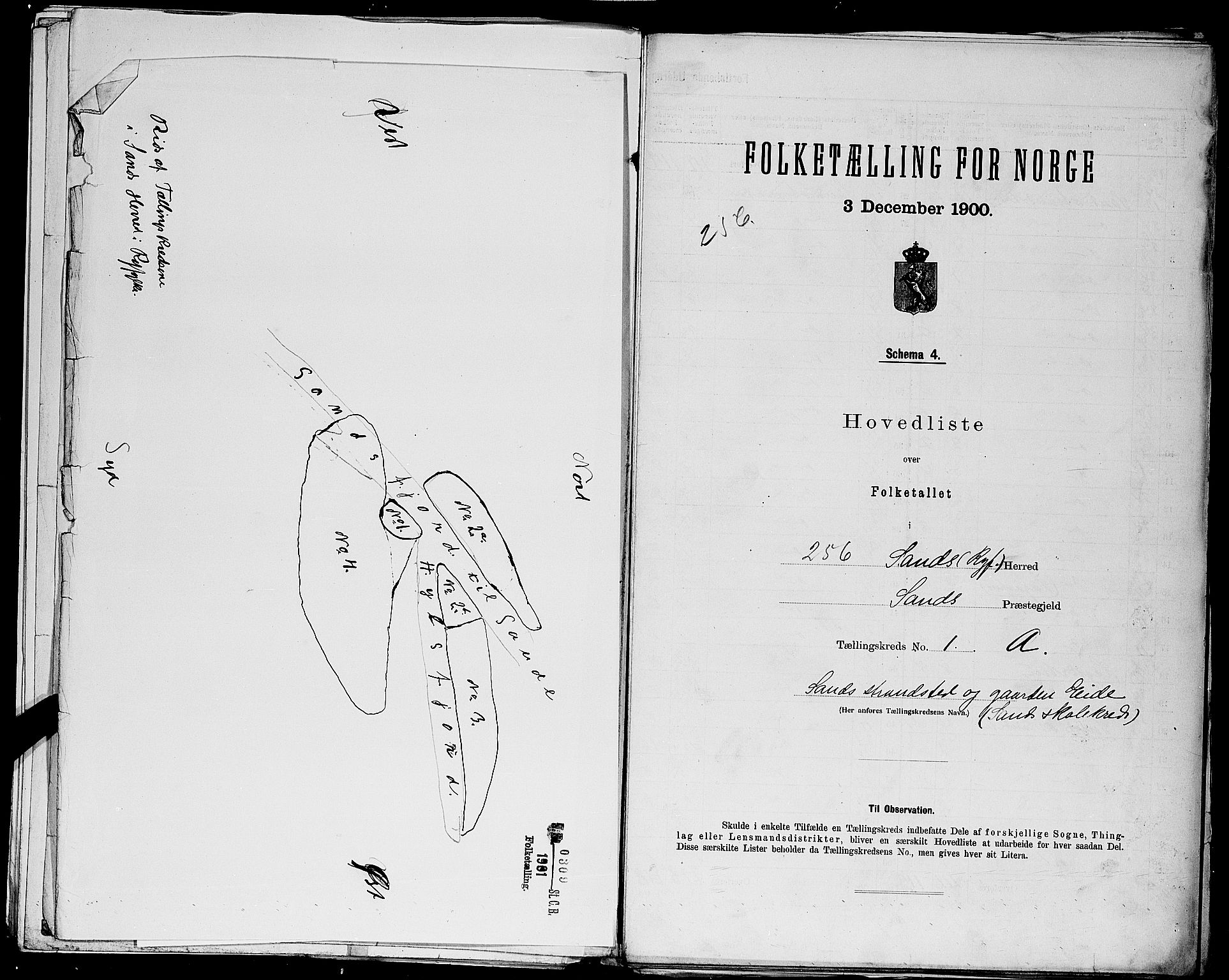 SAST, 1900 census for Sand, 1900, p. 9