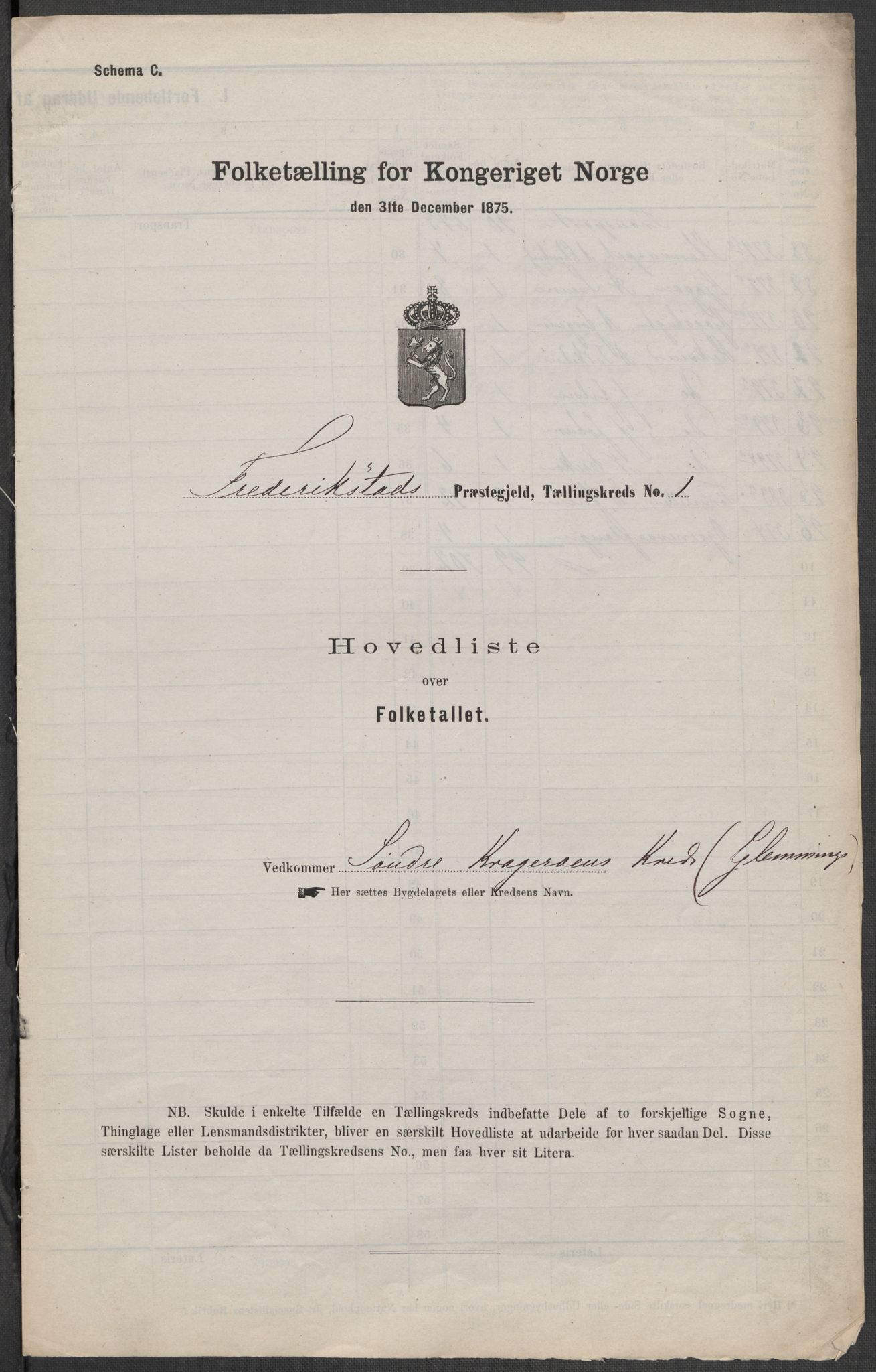 RA, 1875 census for 0132L Fredrikstad/Glemmen, 1875, p. 4