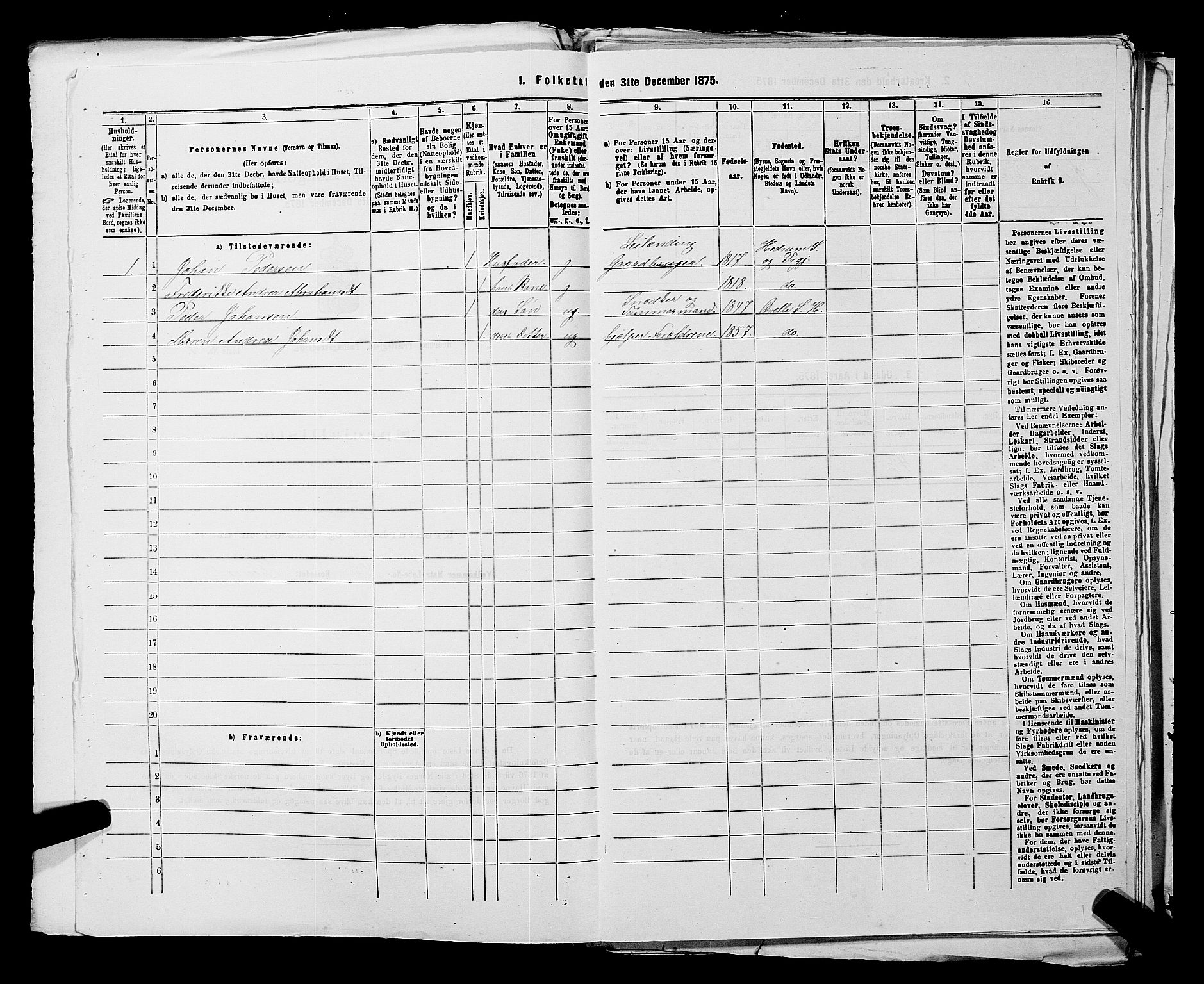 SAKO, 1875 census for 0727P Hedrum, 1875, p. 981