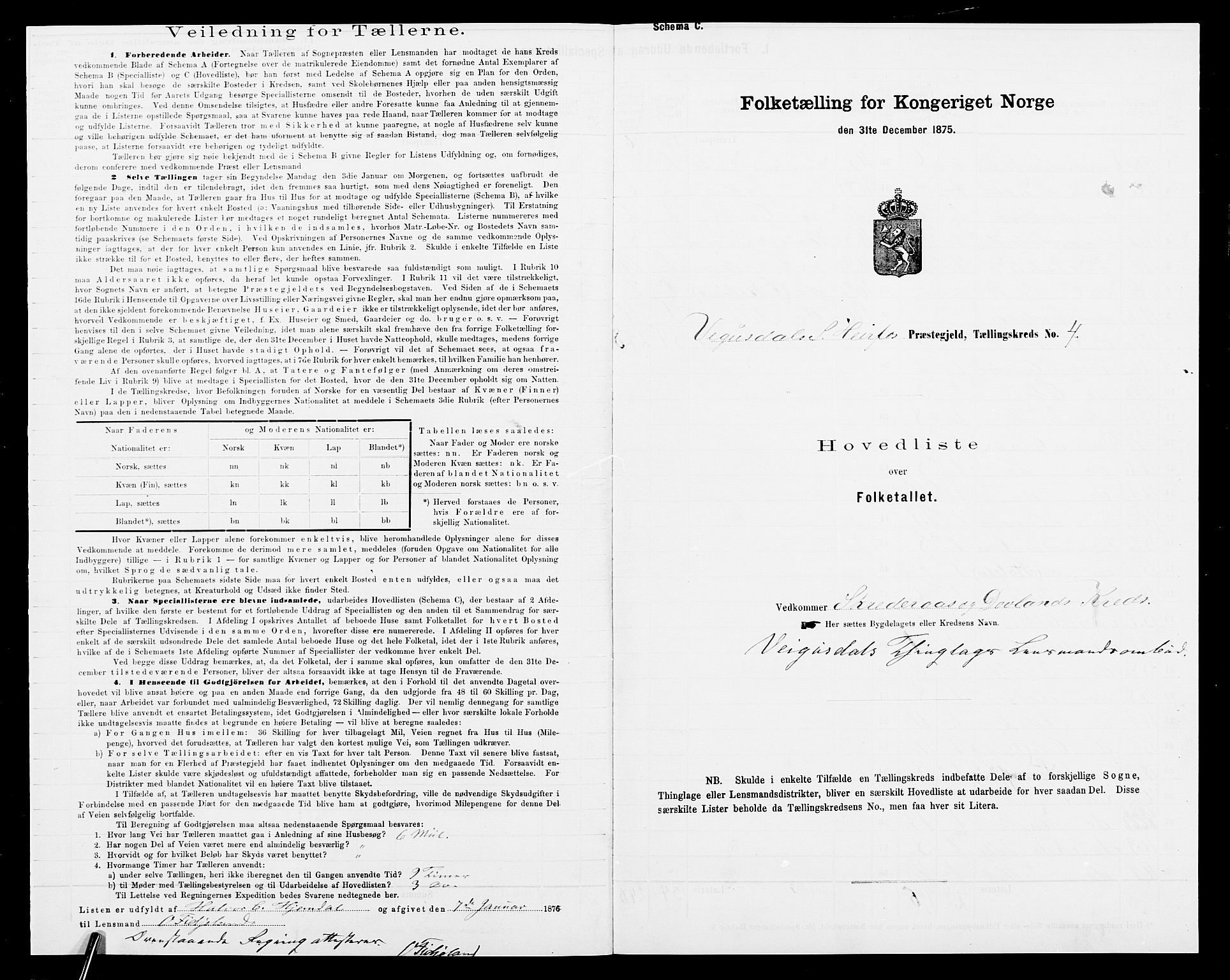 SAK, 1875 census for 0933P Herefoss, 1875, p. 205