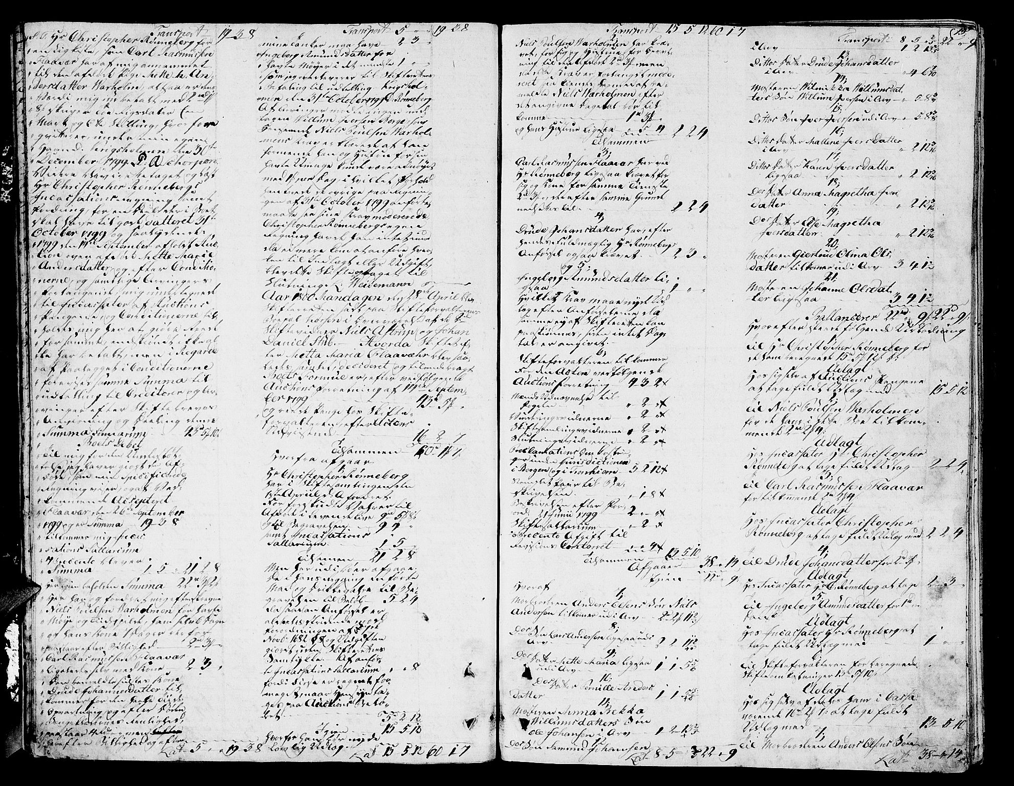 Søre Sunnmøre sorenskriveri, AV/SAT-A-4122/1/3/3A/L0002: Skifte- / Skifteutloddings- / Skifteslutningsprotokollar, 1800-1807, p. 14b-15a