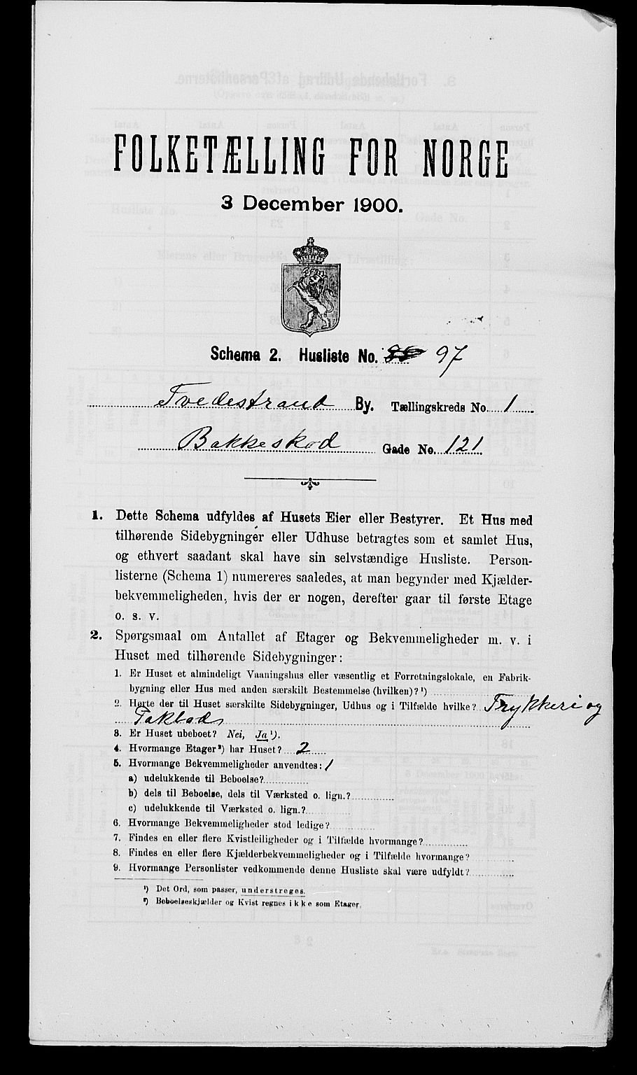 SAK, 1900 census for Tvedestrand, 1900, p. 568