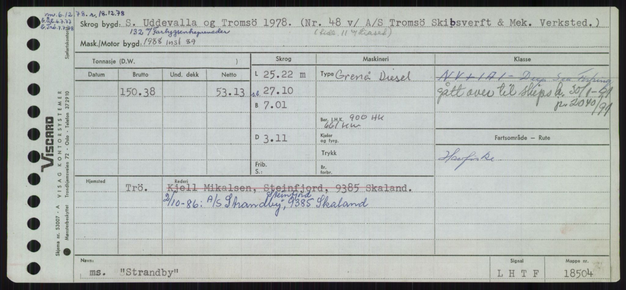 Sjøfartsdirektoratet med forløpere, Skipsmålingen, AV/RA-S-1627/H/Ha/L0005/0002: Fartøy, S-Sven / Fartøy, Skjo-Sven, p. 589