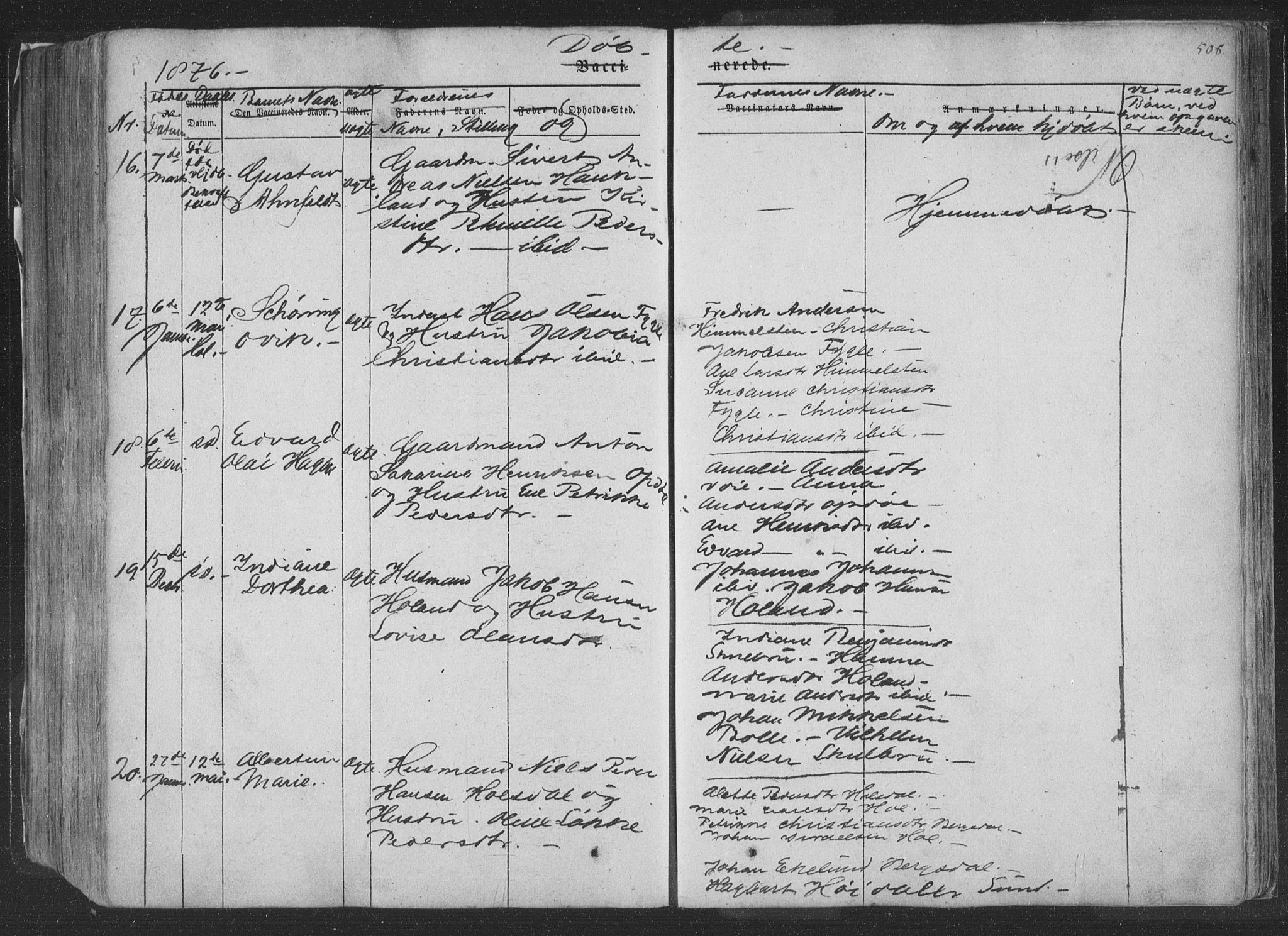 Ministerialprotokoller, klokkerbøker og fødselsregistre - Nordland, AV/SAT-A-1459/881/L1165: Parish register (copy) no. 881C02, 1854-1876, p. 506